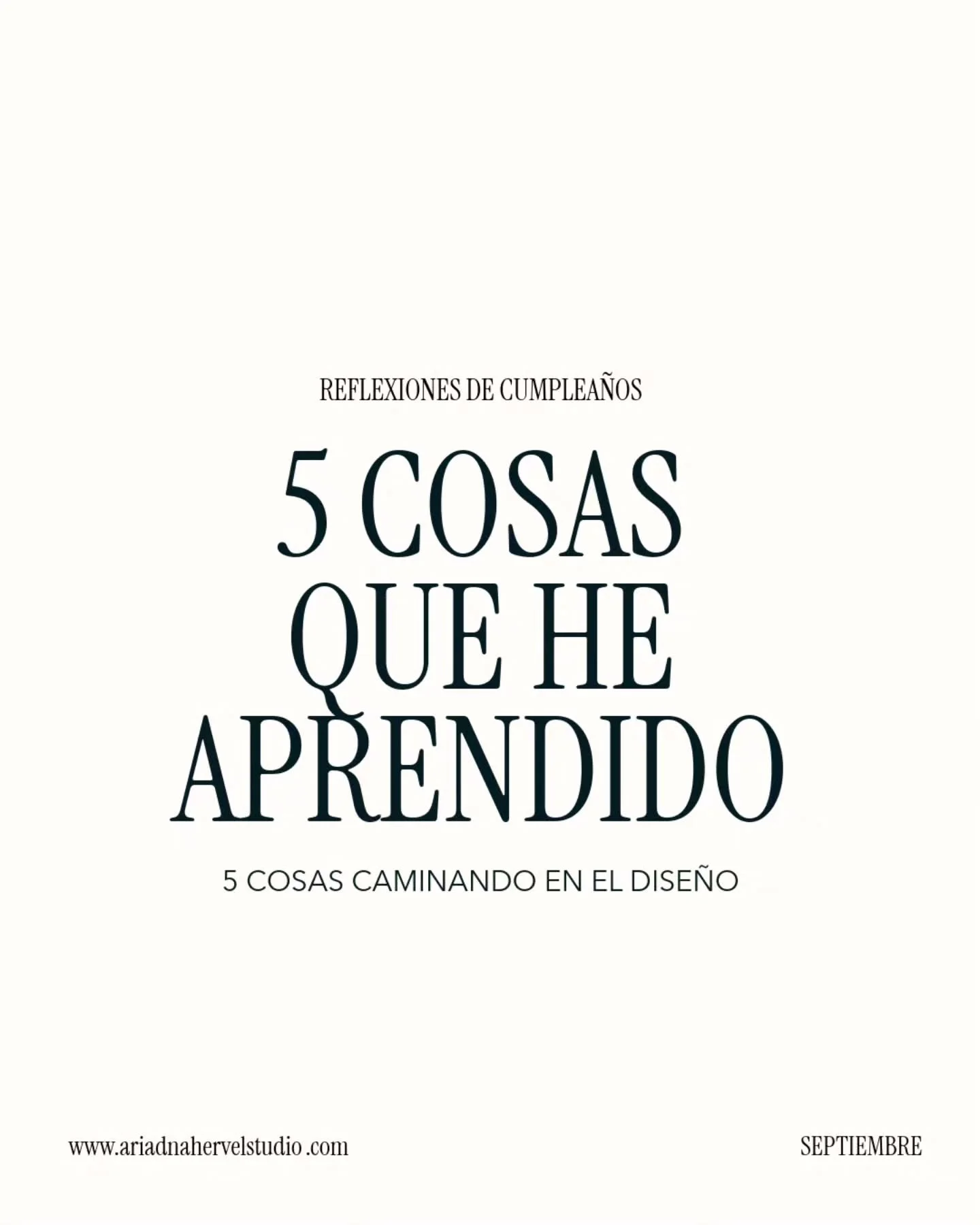 De la prueba y el error.
De aprender y reaprender.
El construir calidad como profesional nace del d&iacute;a a d&iacute;a.

Mi semana celebrando mi cumplea&ntilde;os, ha sido una muy buena excusa para dar un vistazo hacia atr&aacute;s, a cada proyect