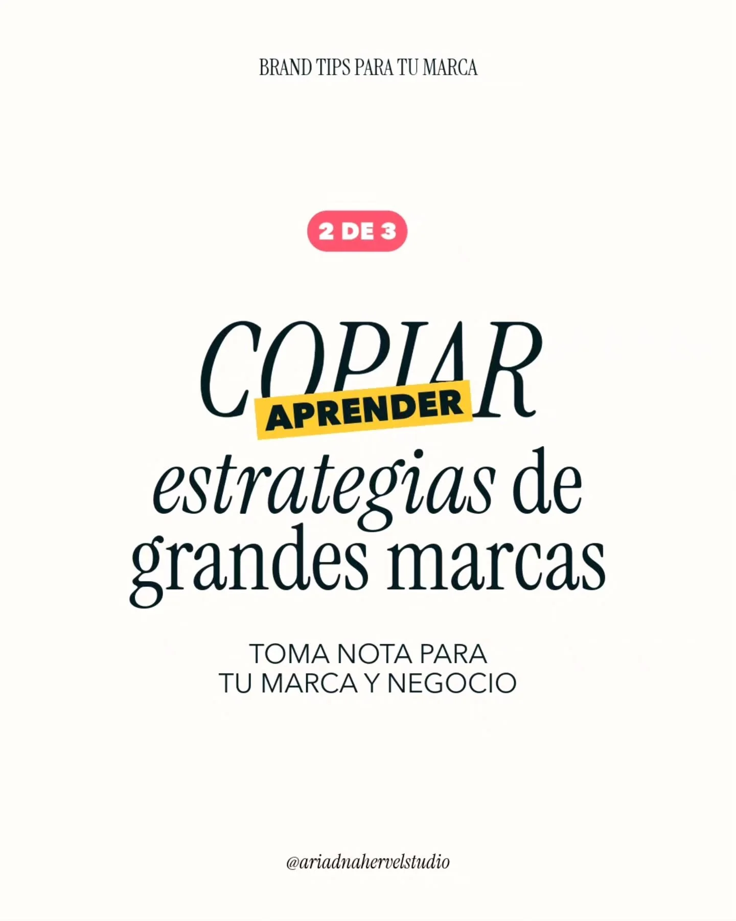 &iquest;Por qu&eacute; tu negocio necesita dise&ntilde;o de marca?
Tres razones

1️⃣ Te ayuda a construir confianza 
2️⃣ Atraer el cliente ideal 
3️⃣ Comunicar el verdadero valor que tiene tu proyecto producto o servicio 

⛔️ El dise&ntilde;o de marc