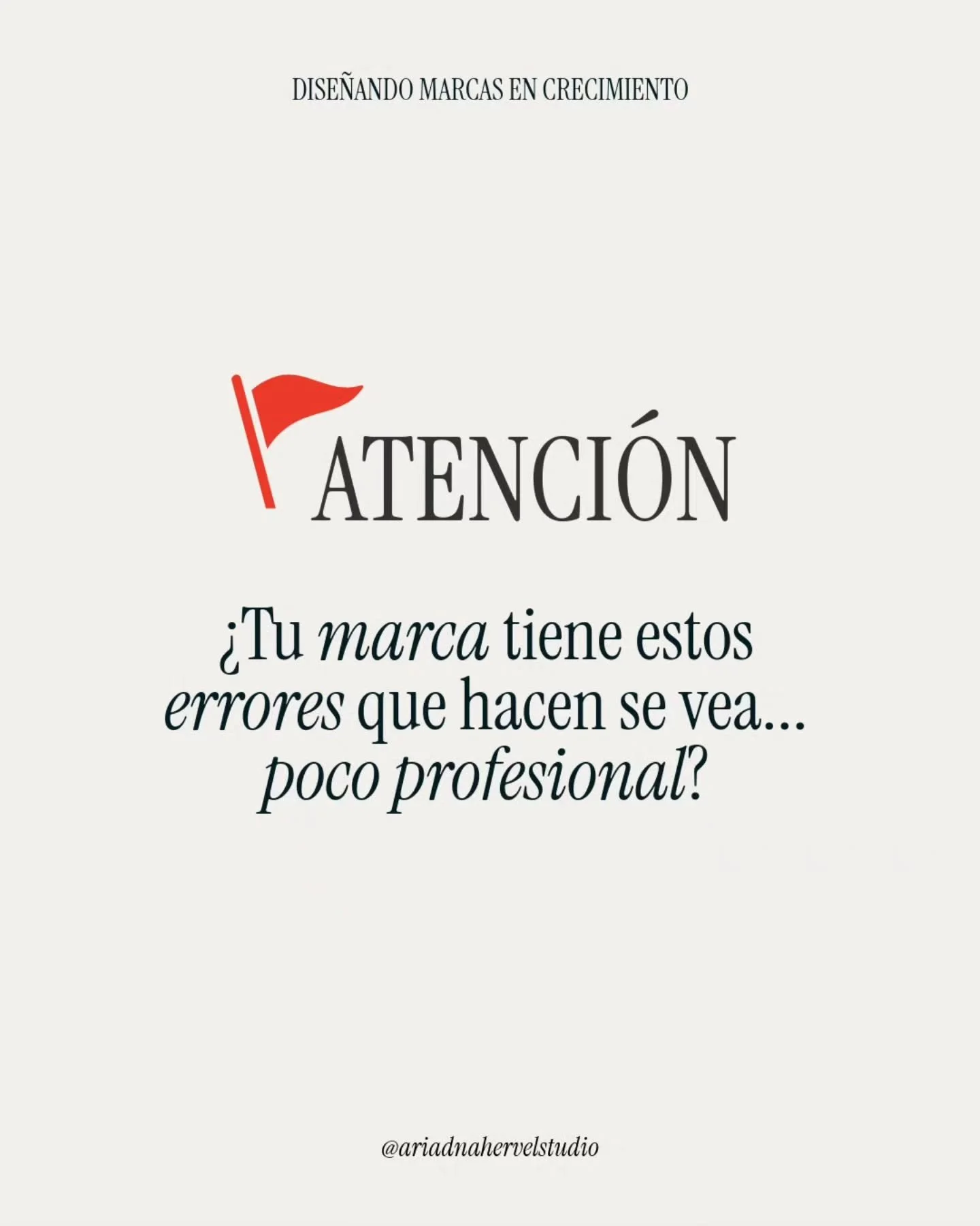 &iquest;Reconoces alguno de estos errores en tu marca?

Si tu marca se ve poco profesional, no siempre es por falta de dise&ntilde;o&hellip;

Muchas veces es porque no hay claridad detr&aacute;s.
Y sin claridad, todo se ve improvisado.

💬 Si quieres