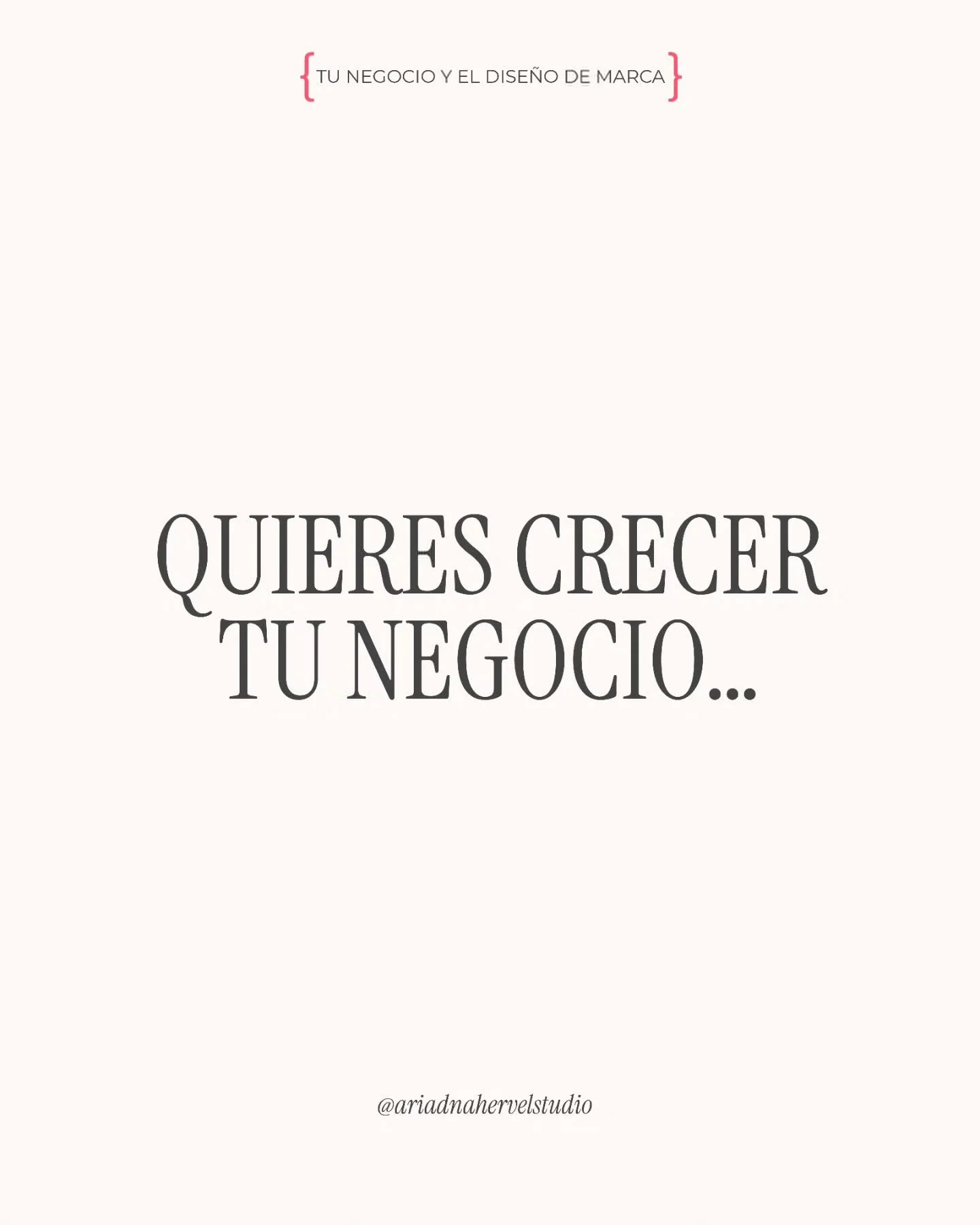 Queremos crecer.

Pero no siempre estamos dispuestas a invertir
en lo que realmente lo hace posible.

El dise&ntilde;o de tu marca no es un lujo.
No es &ldquo;cuando tenga m&aacute;s dinero&rdquo;.

Es parte de las bases de tu negocio.

Porque s&iacu