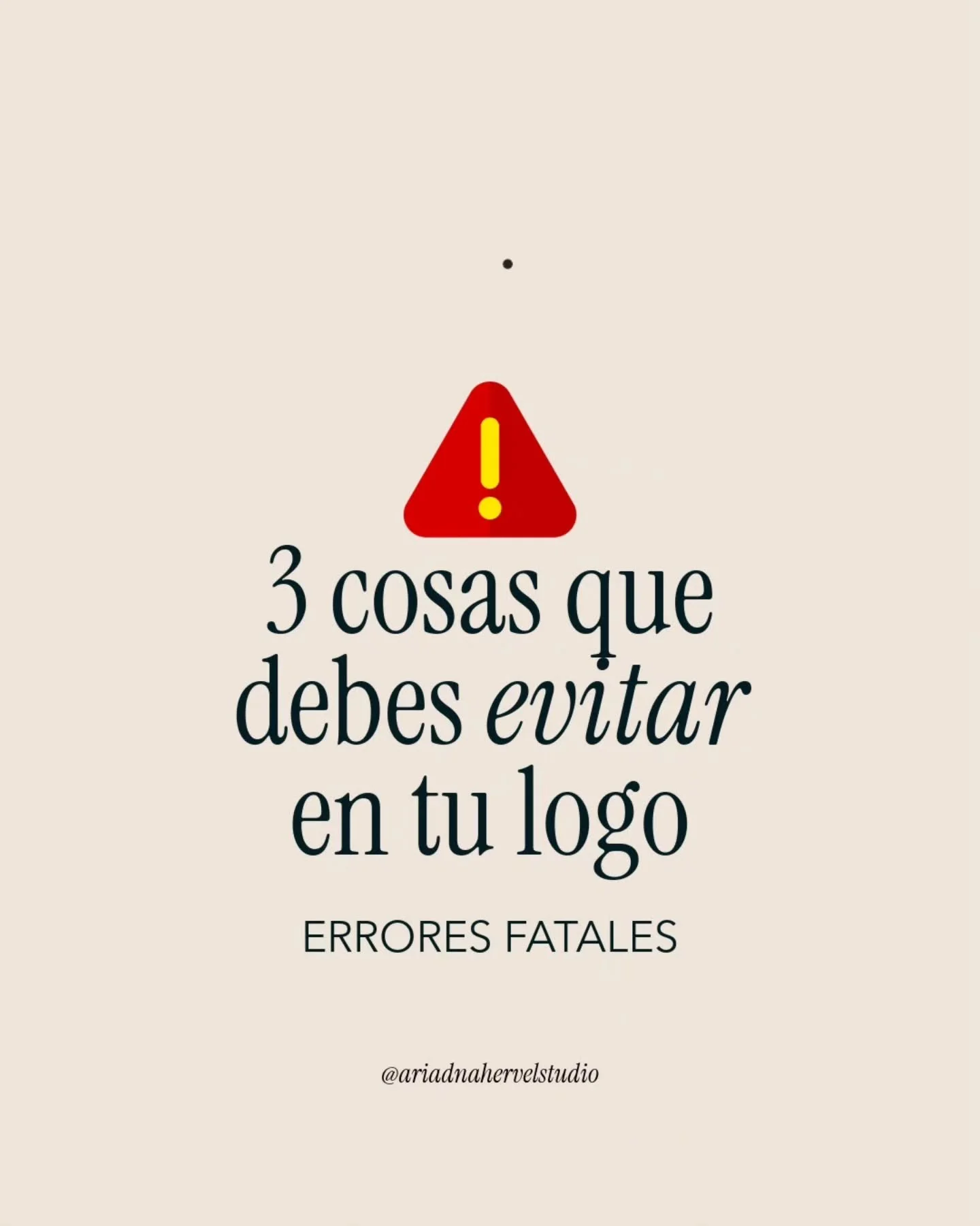 &iquest;Tienes una marca con un logo o est&aacute;s por dise&ntilde;arlo?

Da un vistazo y evita estos 3 errores en tu logo

Recuerda que lo importante de un logo es que sea simple, memorable y apropiado 

&iquest;Tu logo cumple con estos puntos?

🧡