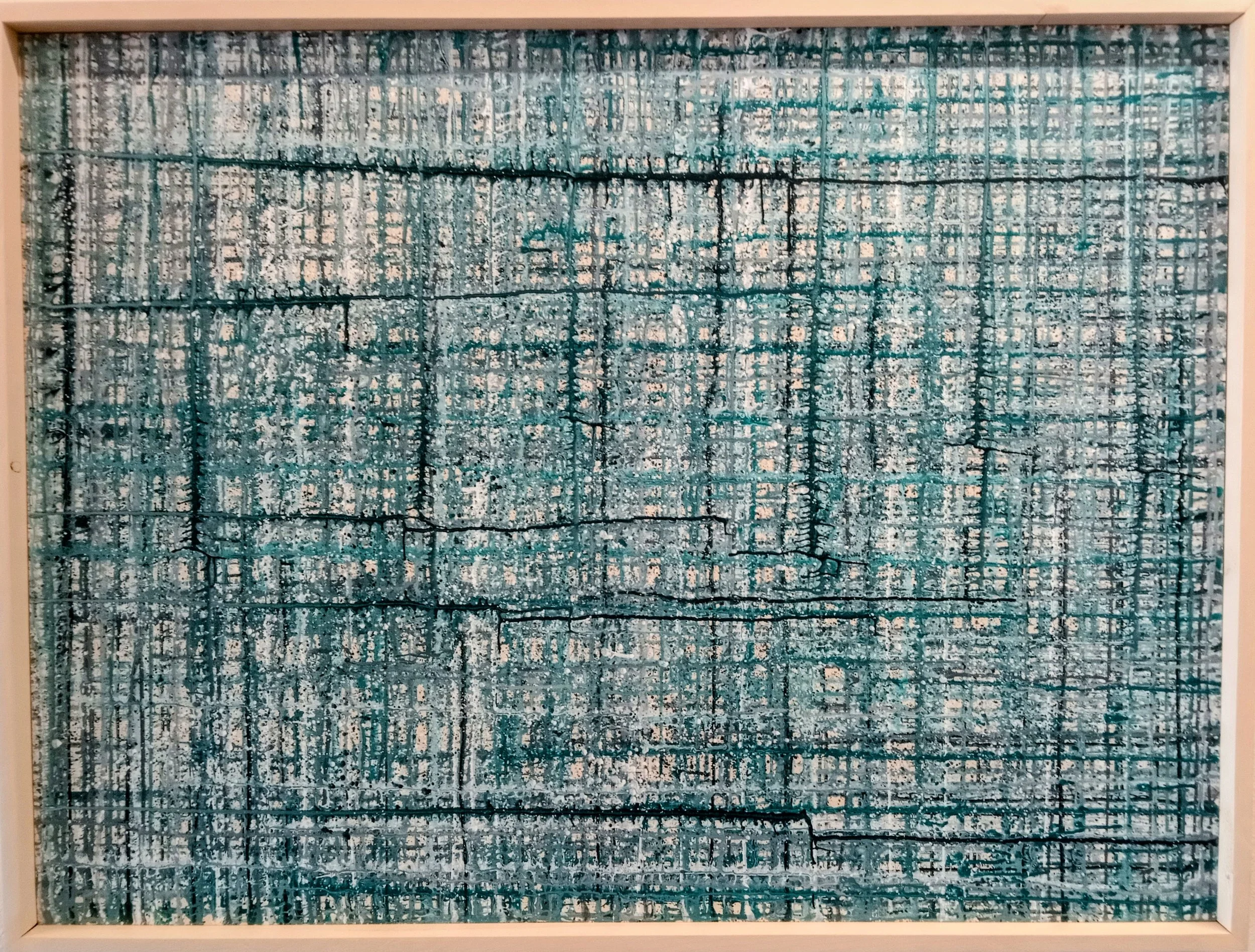 Wood/latex paint: 50"x37.5"
