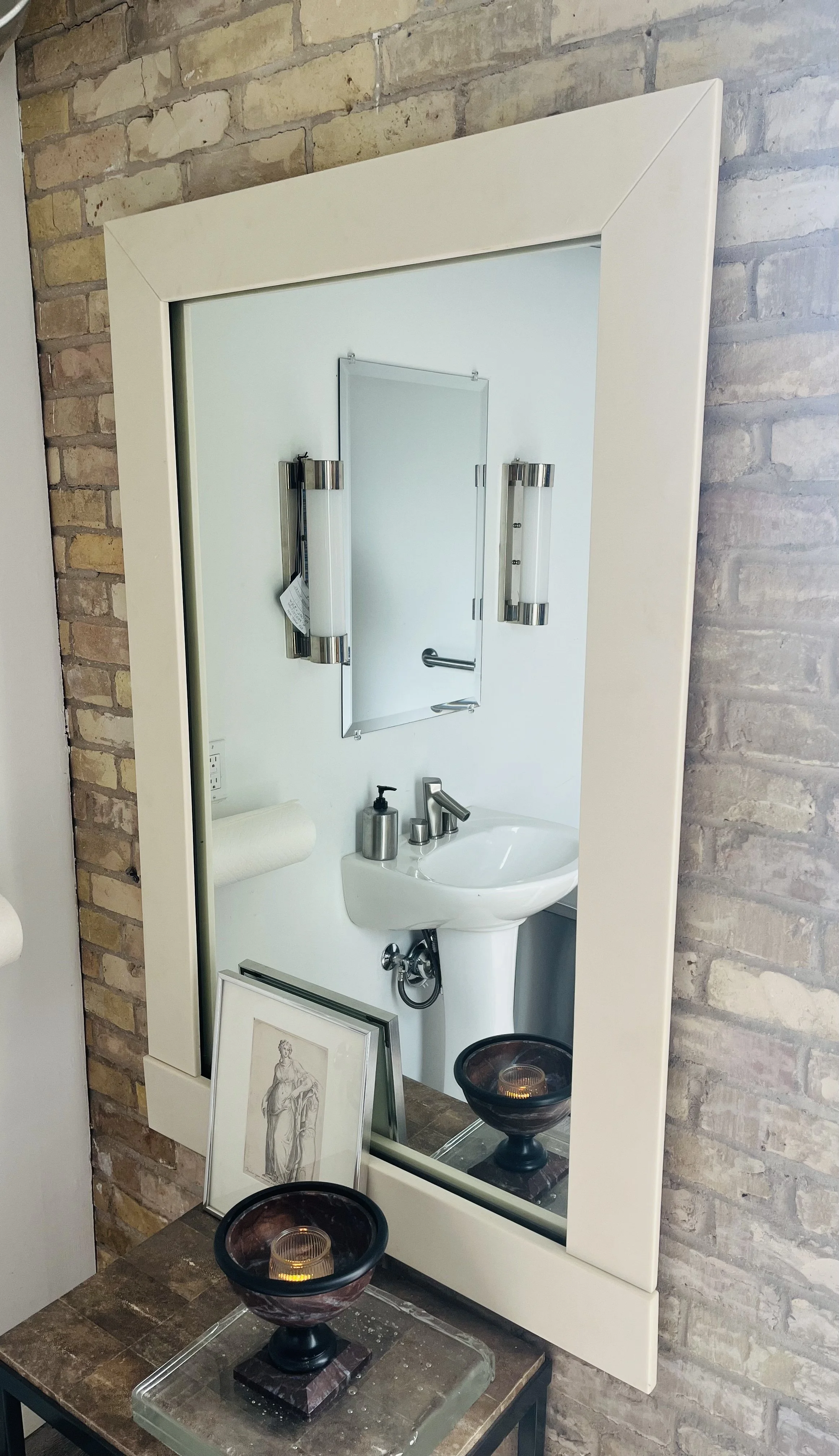 Corian frame with mirror