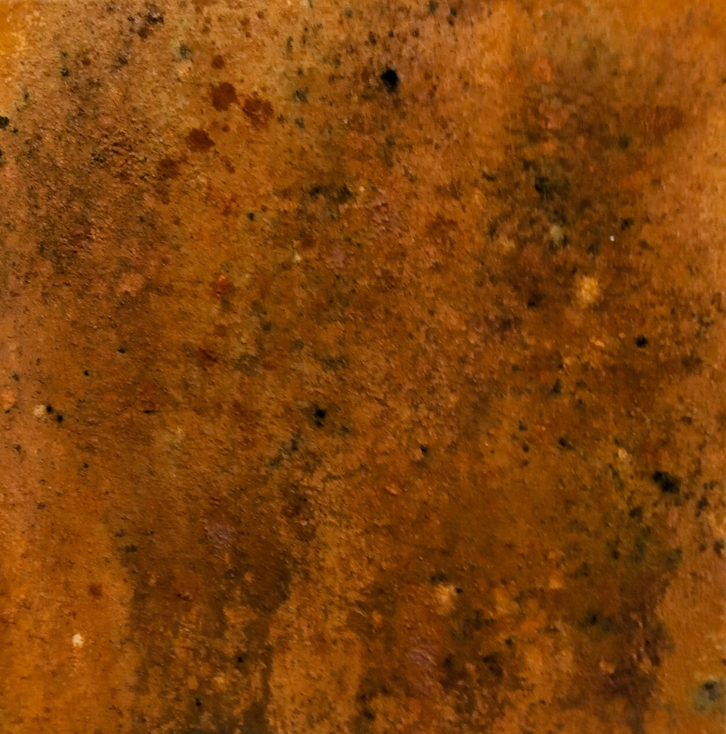 Wood/metal paint/coffee/rock salt: 26"x26"