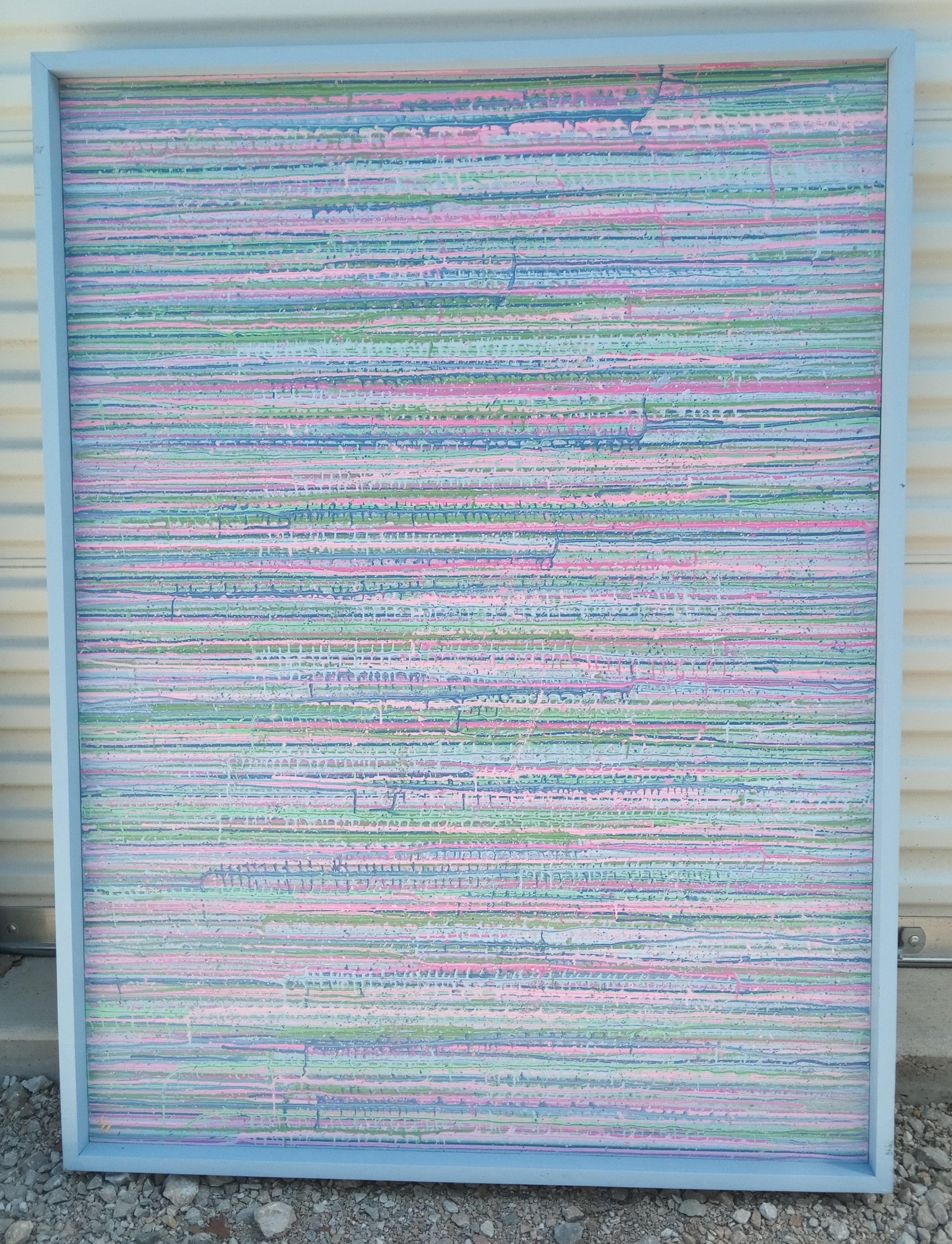 Wood/latex paint: 37"x49.5"