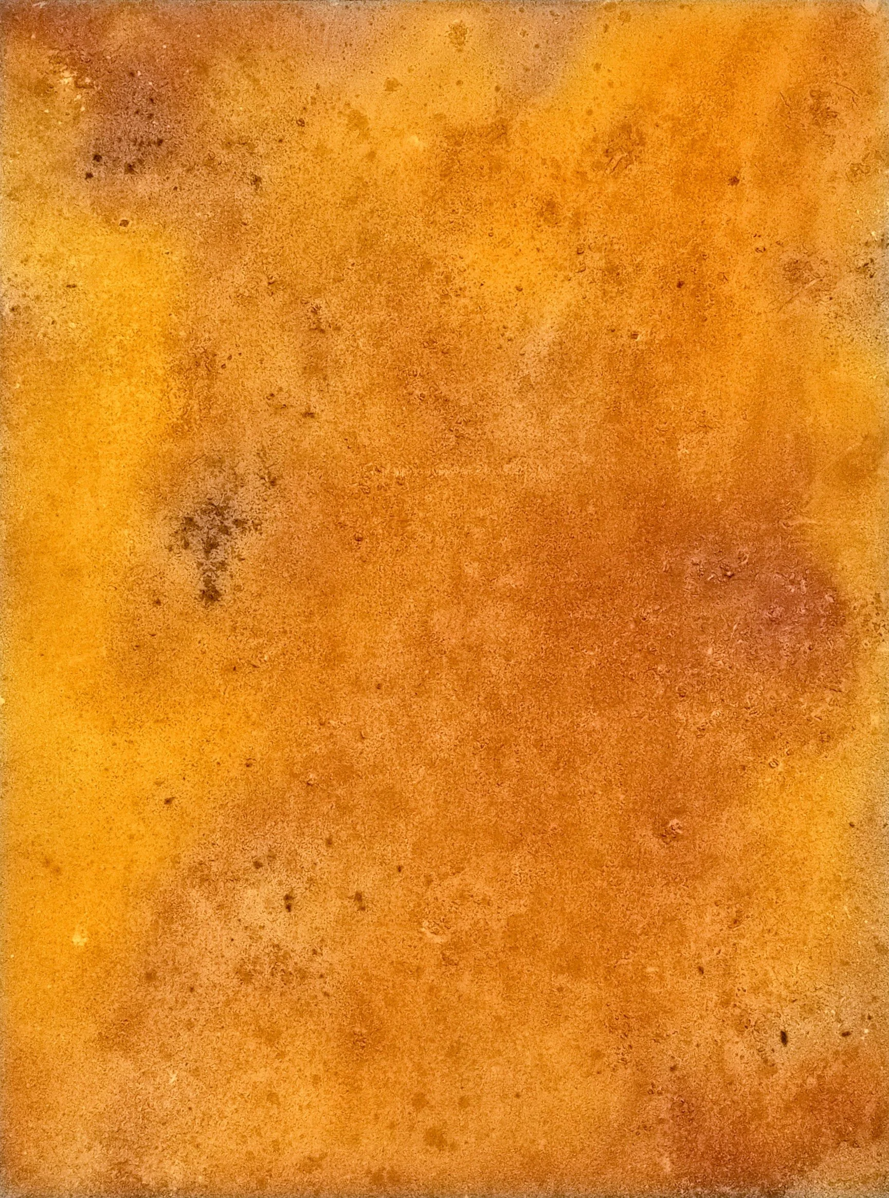 Canvas/metal paint/coffee/rock salt: 36"x48"