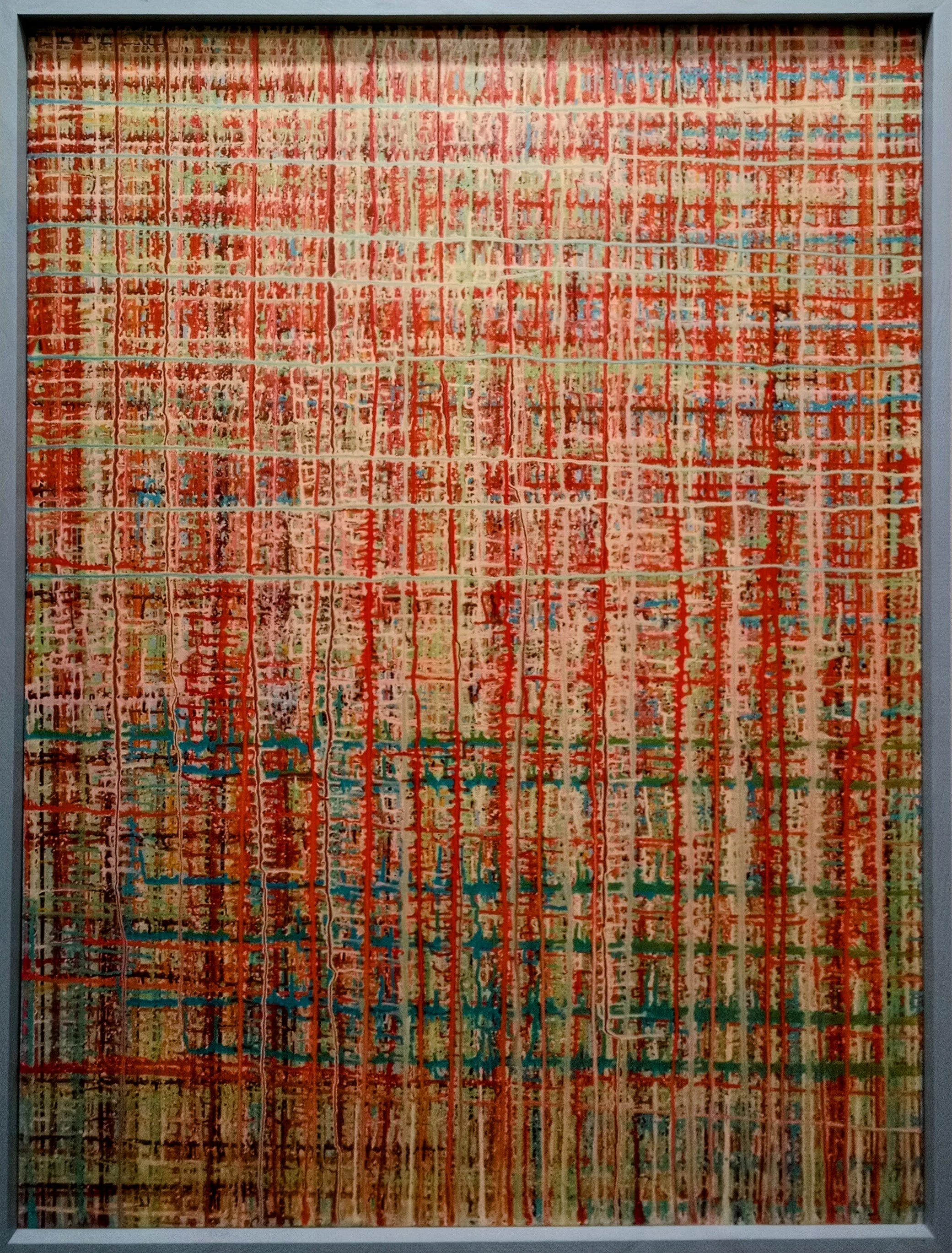 Wood/latex paint: 24.5"x49.5"