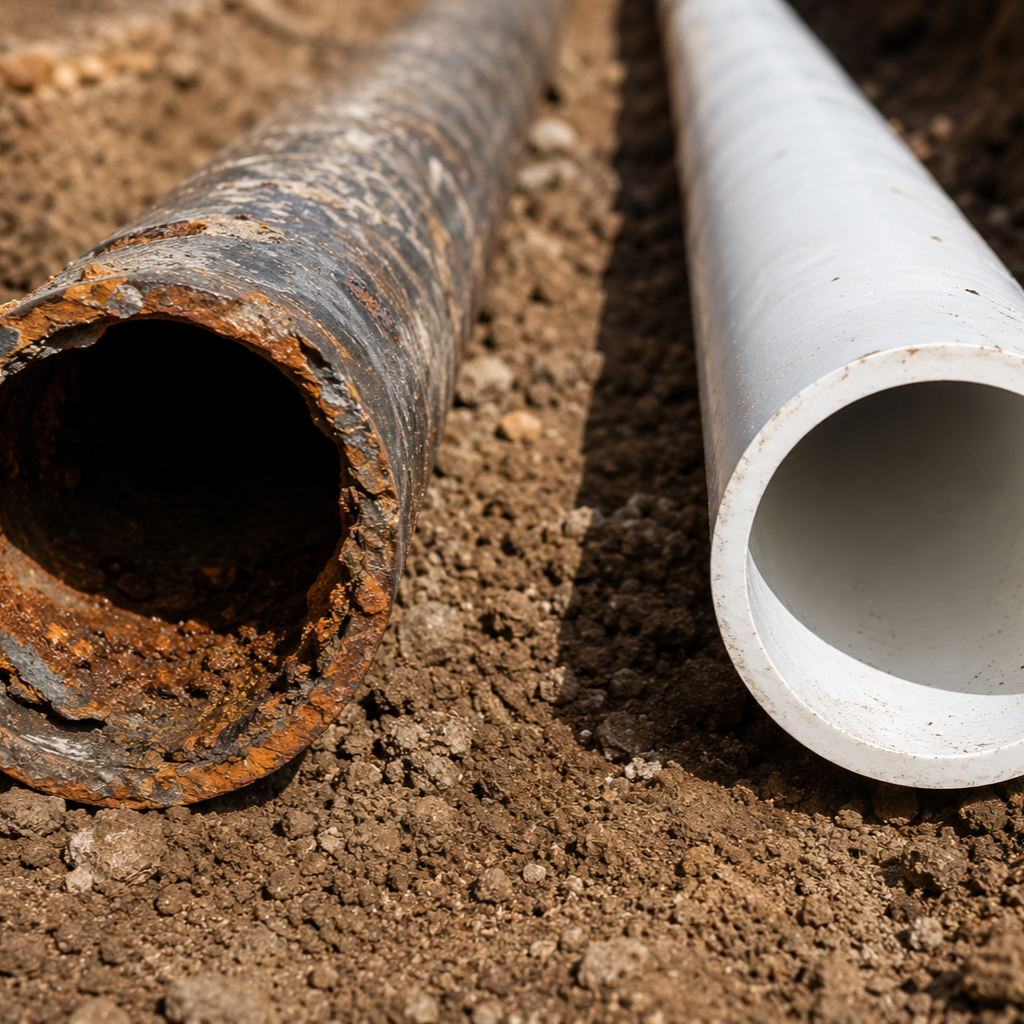Cast Iron vs PVC Sewer Pipes: What Should Older Homes Have?