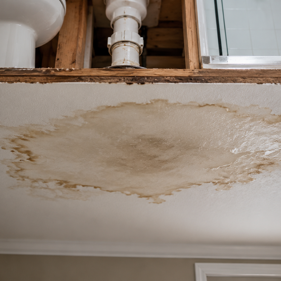 Why Is There a Wet Spot on My Ceiling Below the Bathroom?