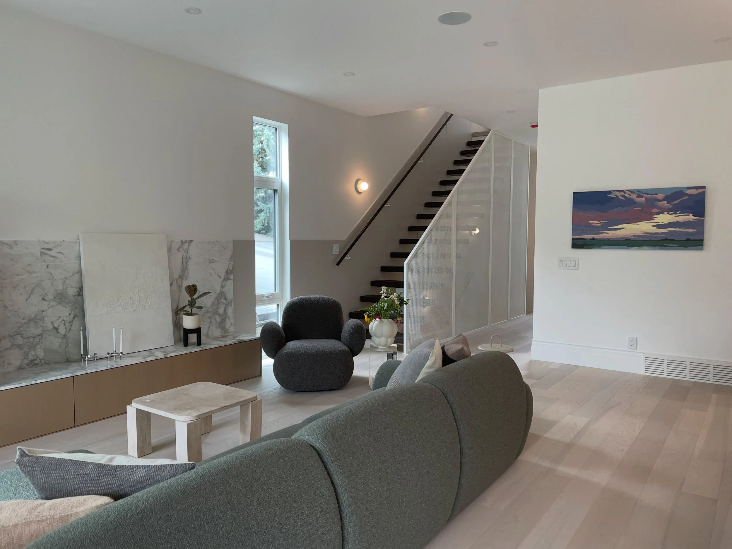 Beyond excited to have local designer @nako_design reach out for some large scale paintings to add to her stunning pop-up event &ldquo;The House Within&rdquo; in St. Albert. Go check it out!! It&rsquo;s open to the public and absolutely beautiful. Fo