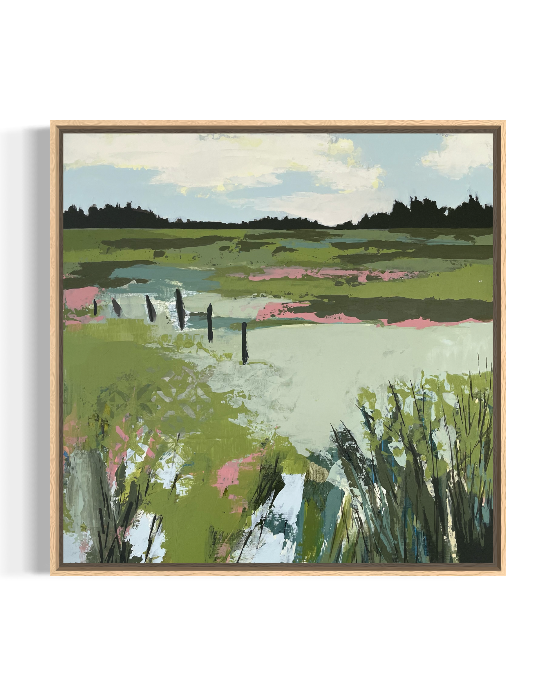 Between the Lines 12" x 12" Framed