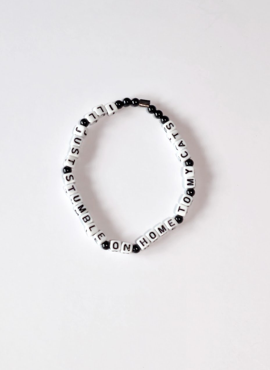 "I'll Just Stumble On Home To My Cats" Friendship Bracelet