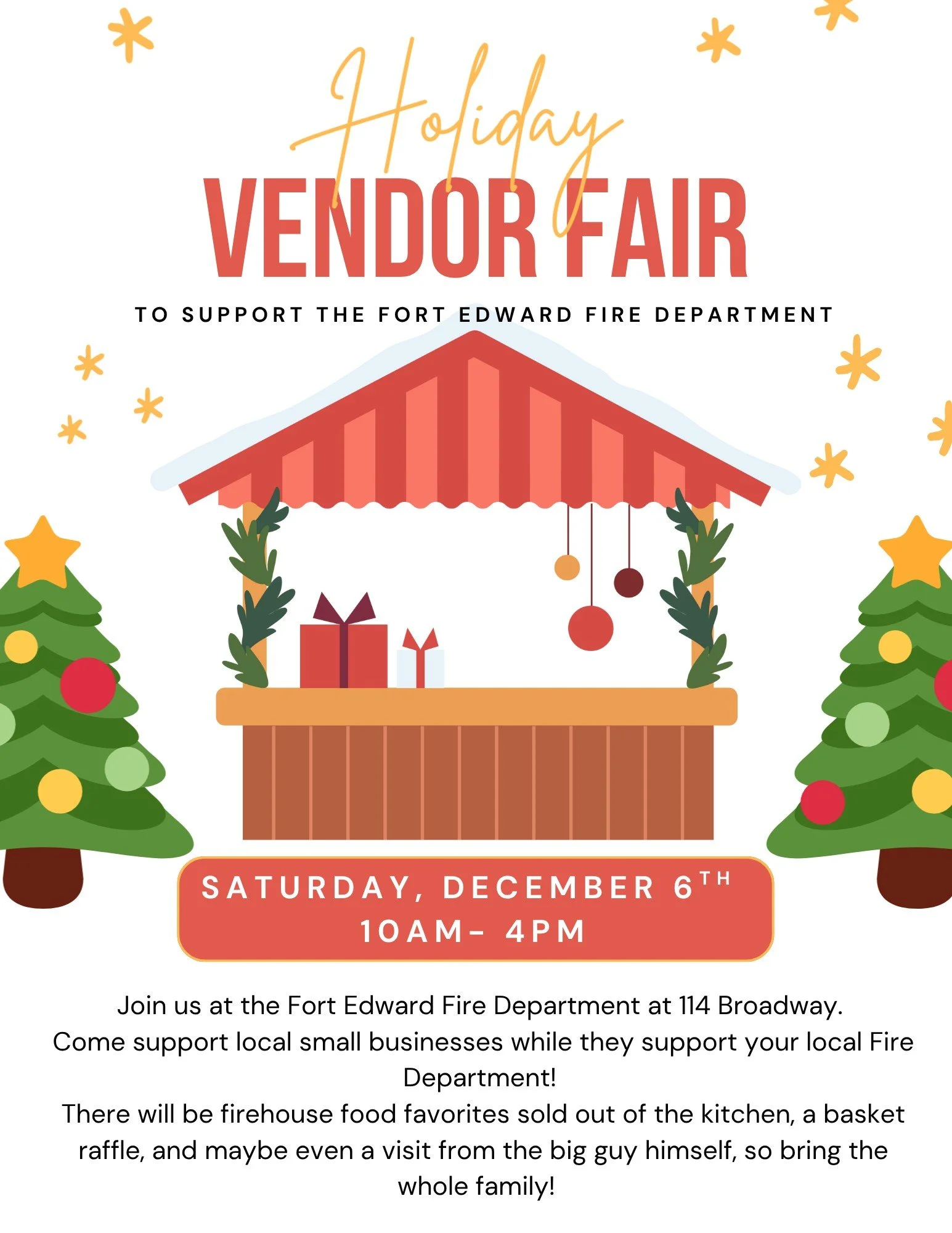 Holiday Vendor Fair @ Fort Edward Fire Department