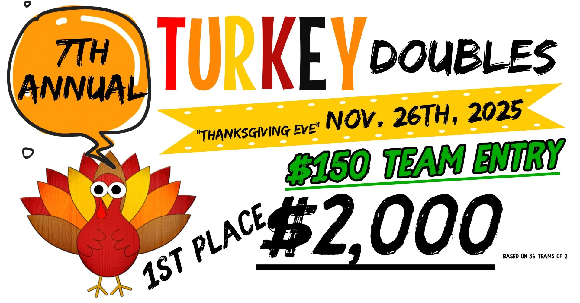 7th Annual Turkey Doubles @ Broadway Lanes