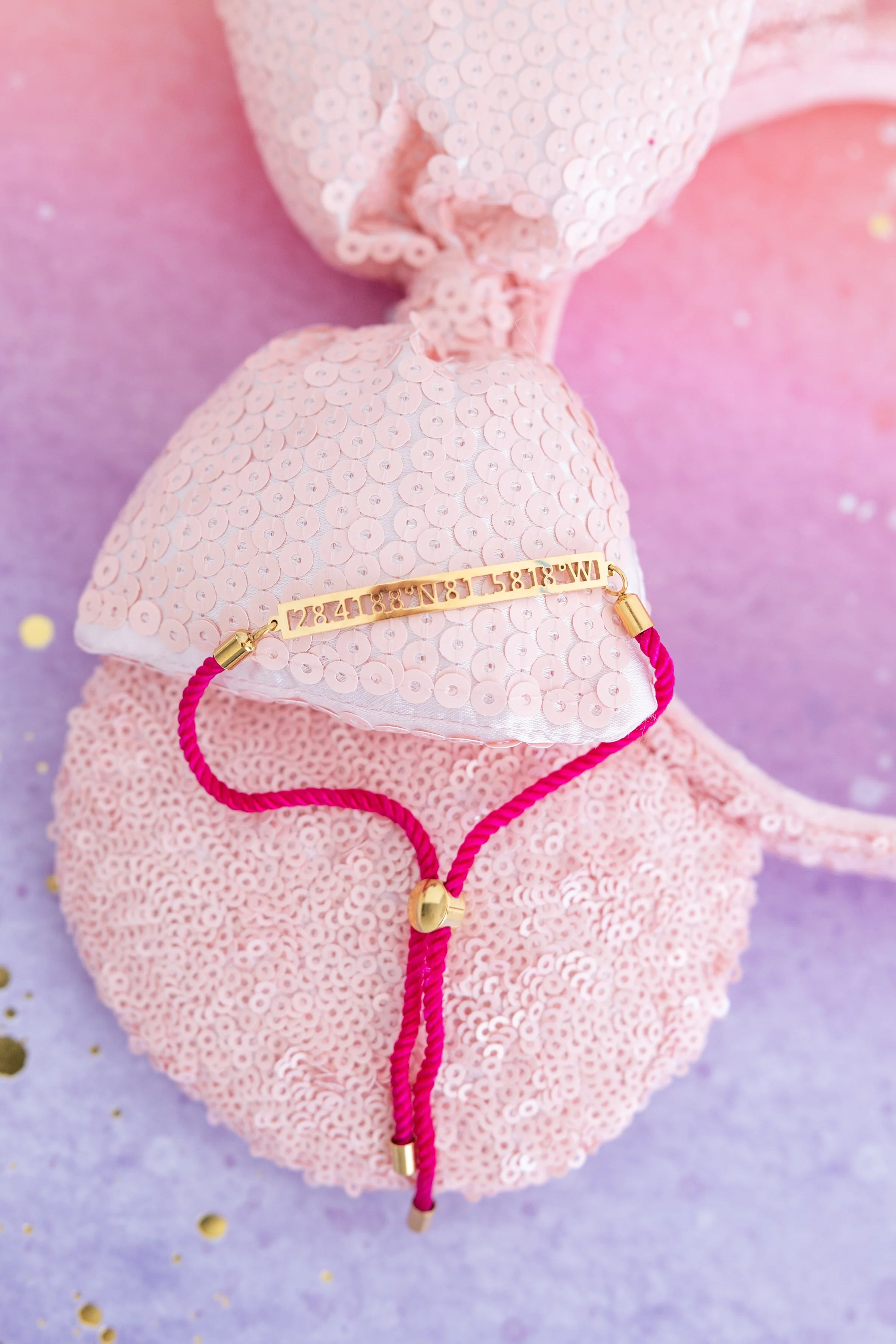 MHP BRACELET INK AND PAINT GOLD MK HOT PINK 8.jpg