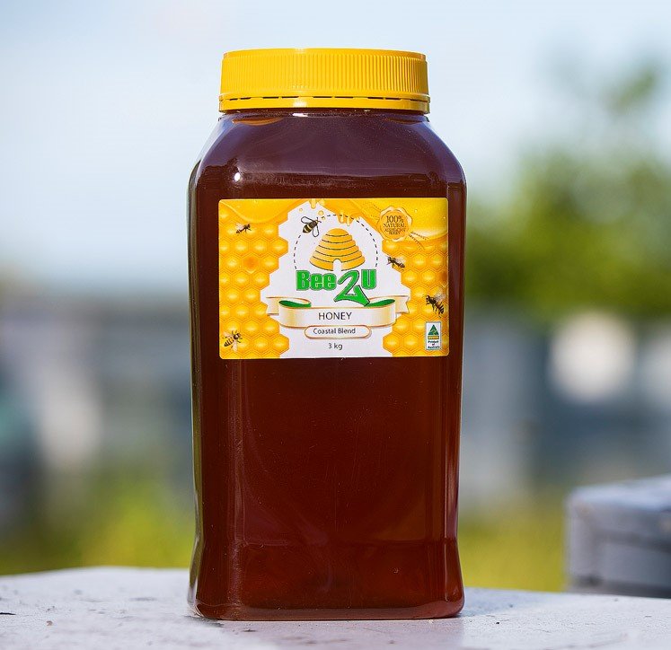 Bee2U 3kg Honey Cropped bee to you15 copy.jpg