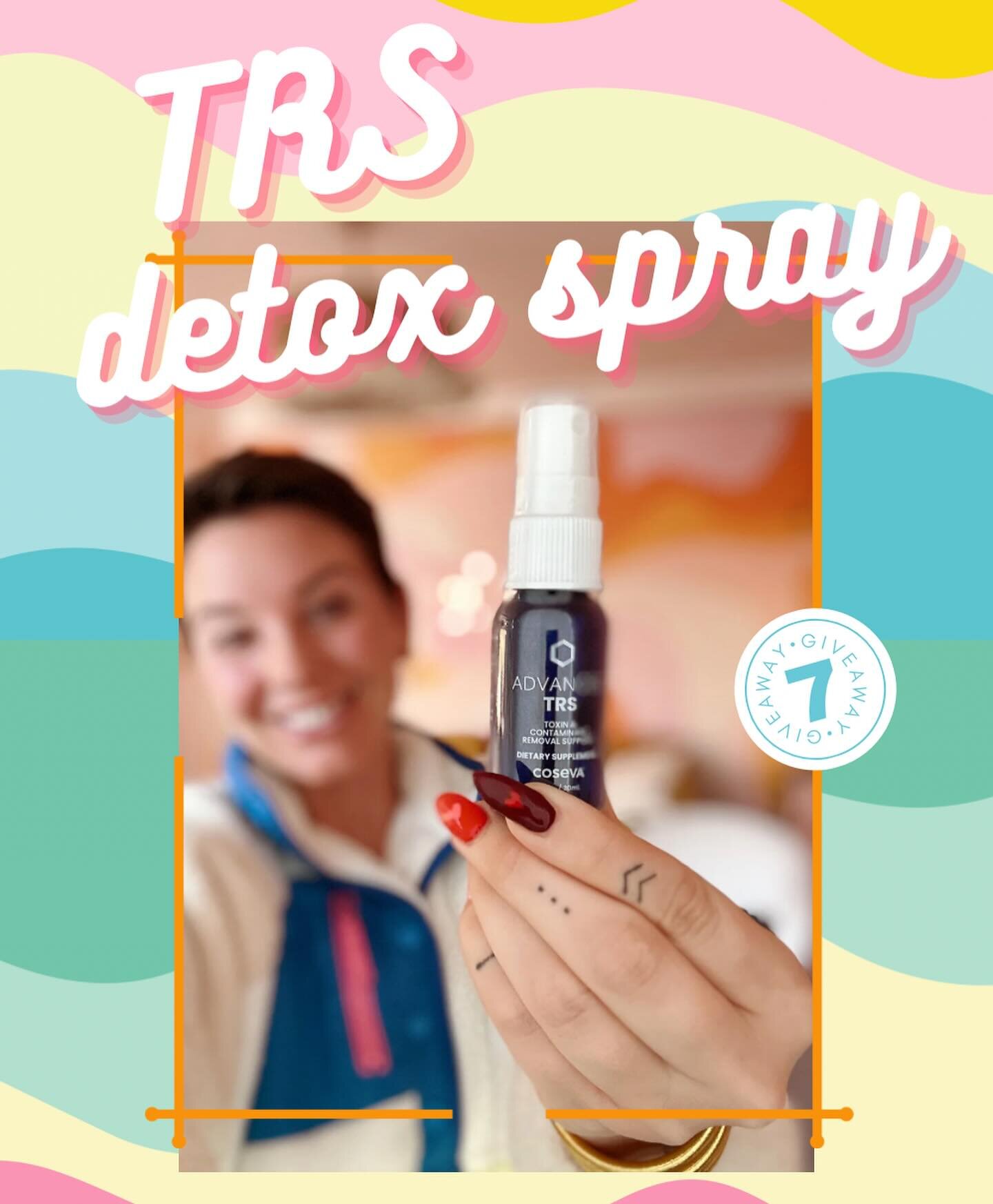 🎉Day 7 of my health and wellness giveaways: TRS DETOX SPRAY (TWO WINNERS)

Advanced TRS Detox Spray is a safe, water based, zeolite toxin removal spray. This little bottle can remove over 80,000 toxins and heavy metals! It was one of the first detox