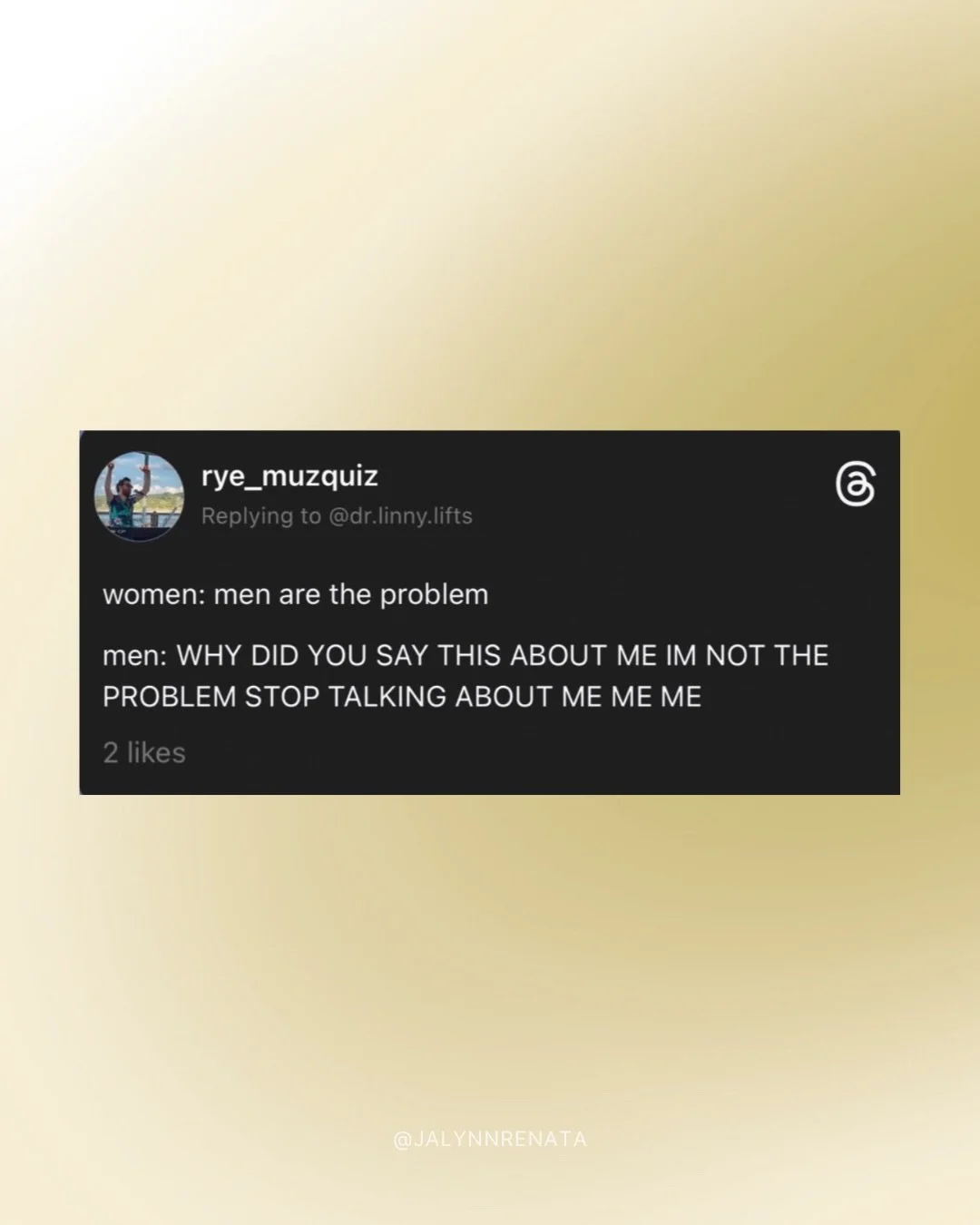 &ldquo;Not all men&rdquo; is not helpful or productive. 🙉

When something this big, this disturbing, and this real is happening&hellip; the response shouldn&rsquo;t be defensiveness. It should be awareness, accountability, and action.

Women are tau