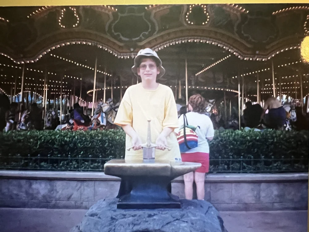 Pulling the sword from the stone