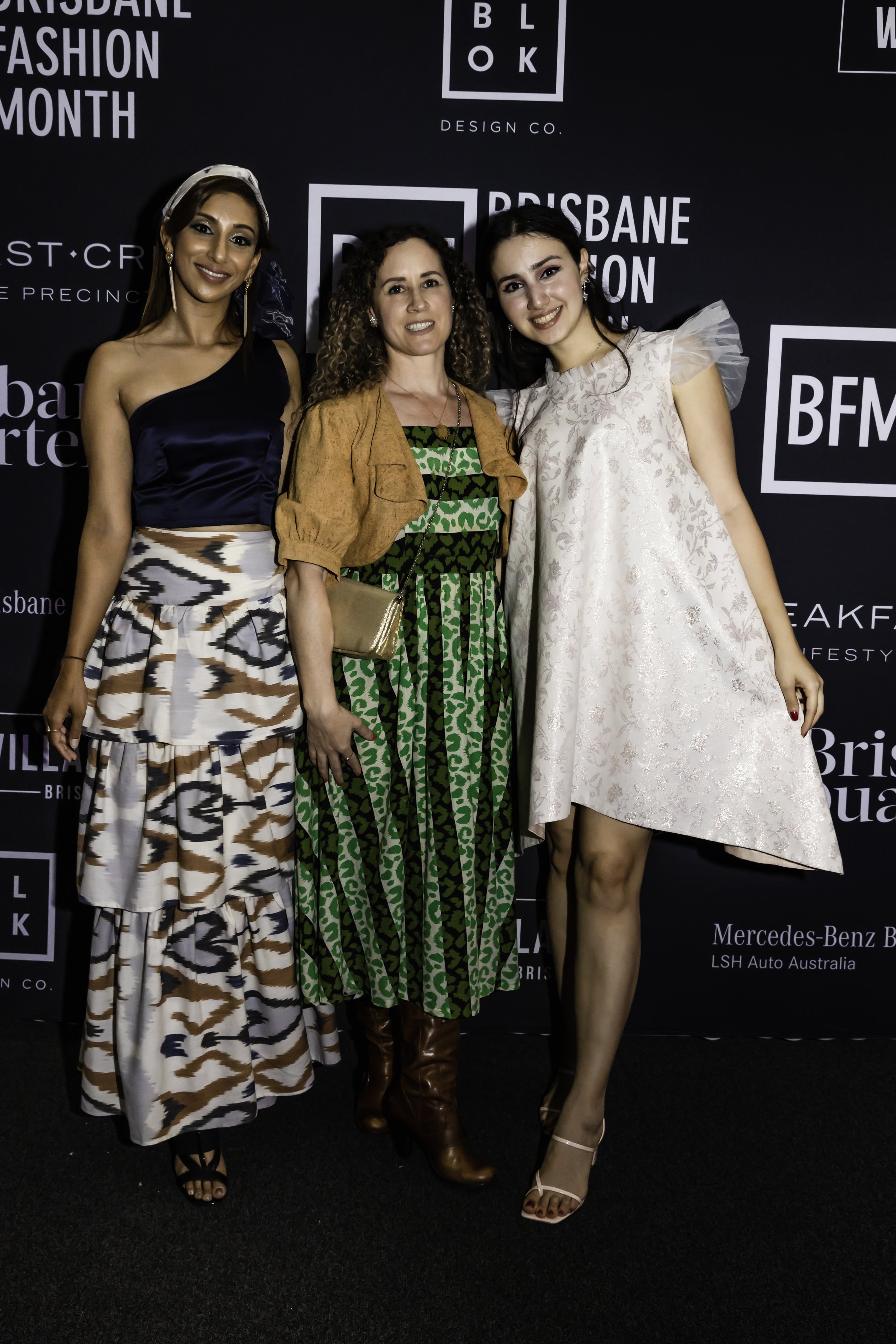 Designers of Charmani, a hop and a skip and Maven label at Brisbane Fashion Month runway event