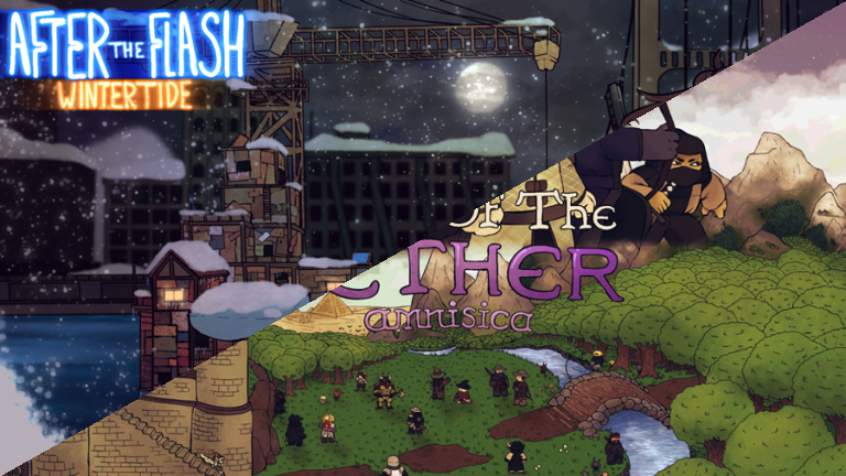 After The Flash: Wintertide & Legends of the Aether: Amnisica title art