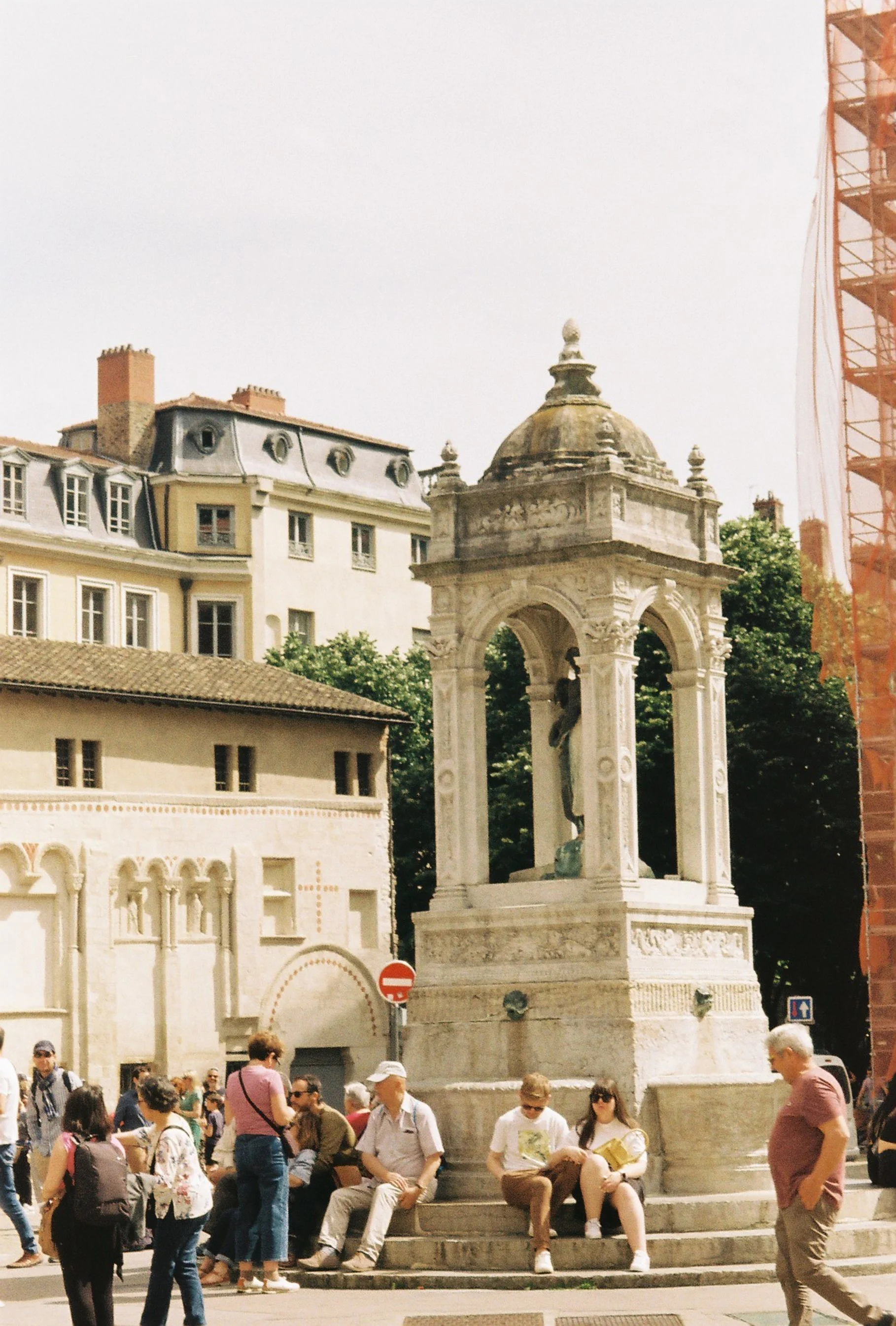 Fountain place Saint-Jean in Lyon, 2024