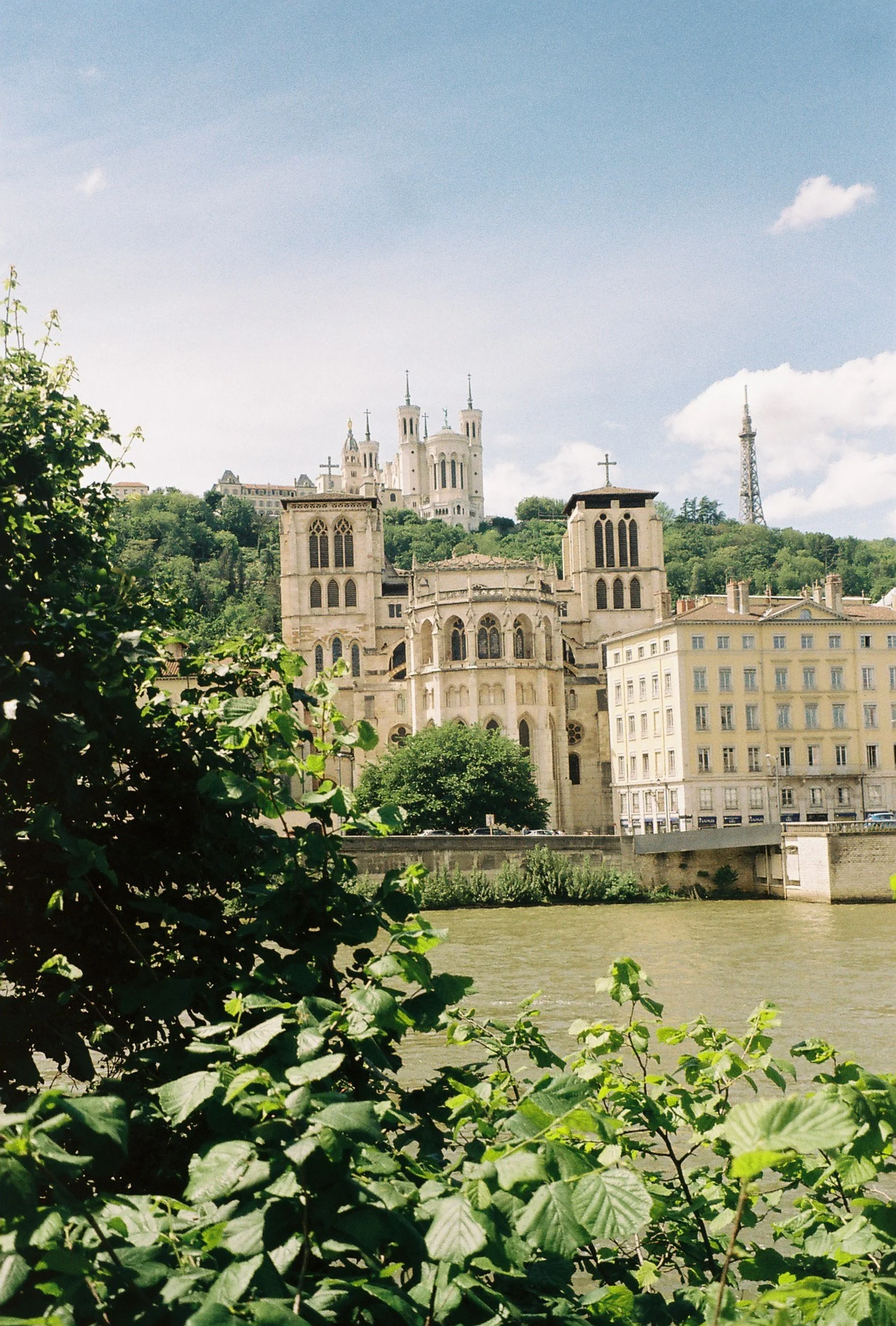 View of the Saint-Jean cathedral and Notre-Dame de Fourvière, Lyon, 2024
