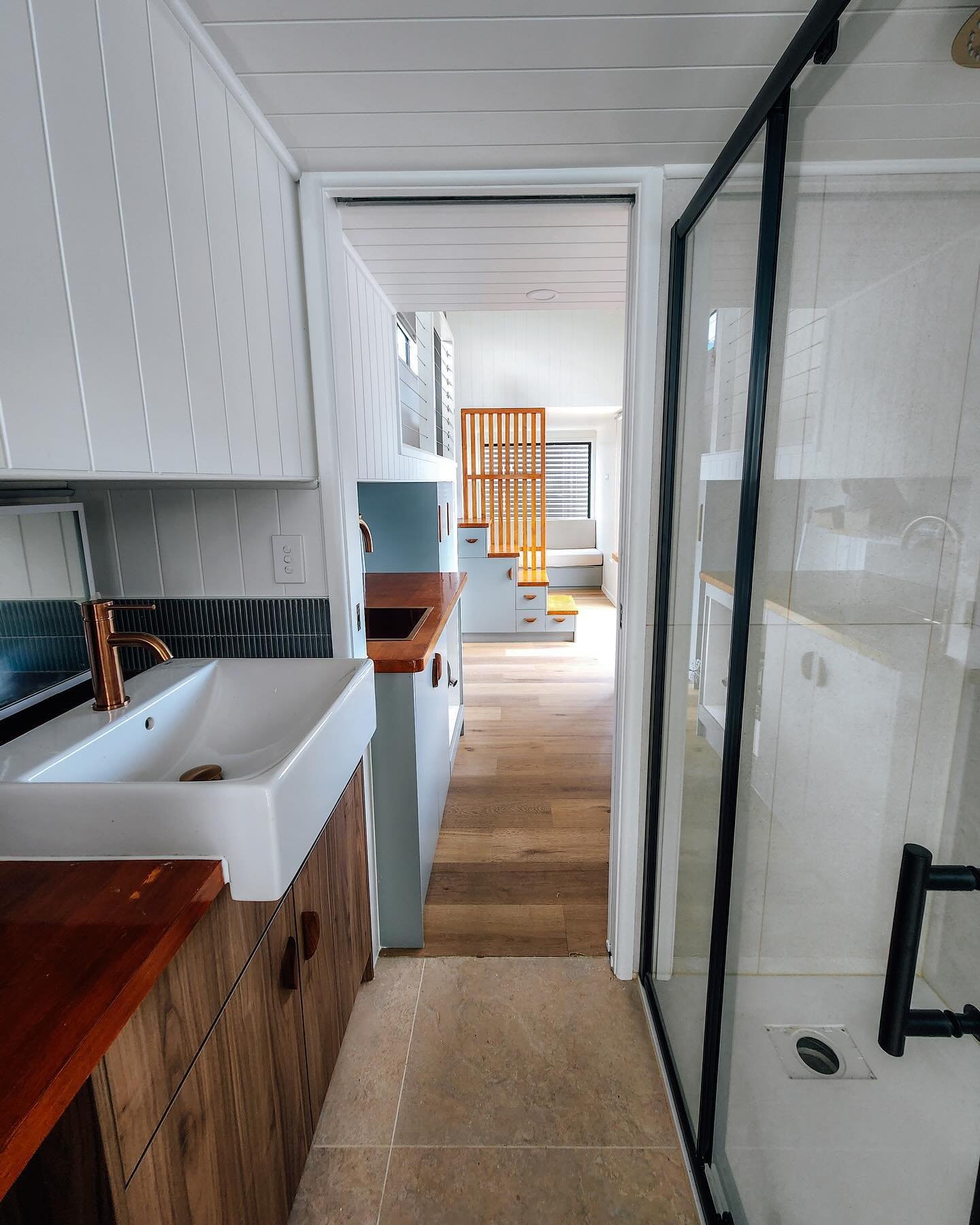Sneak peak of our new model coming soon&hellip; this tiny home was built in collaboration with an ergonomics specialist, meaning all customising was done with liveability and functionality as a primary focus!! 🙌🏼