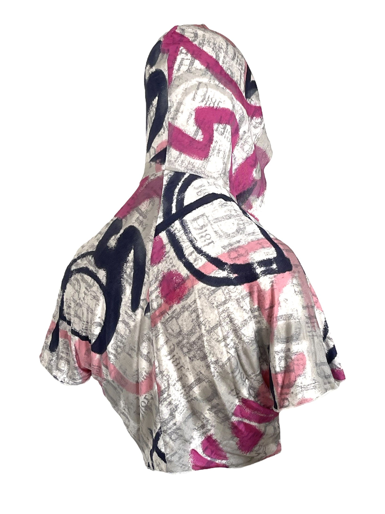 CHRISTIAN DIOR BY GALLIANO SILK HOODY