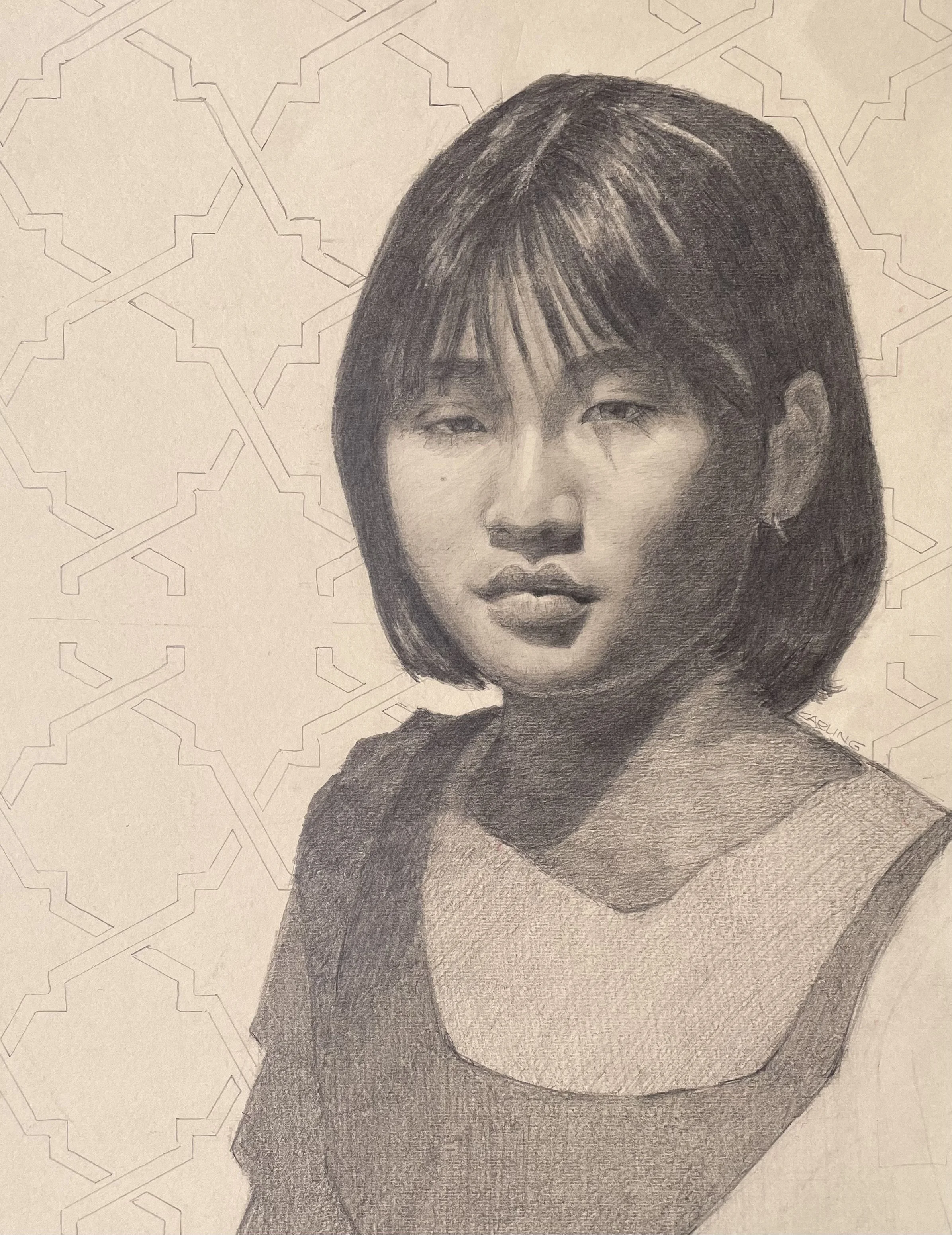Silent Strength   Graphite on Toned Canson Paper from Live Pose