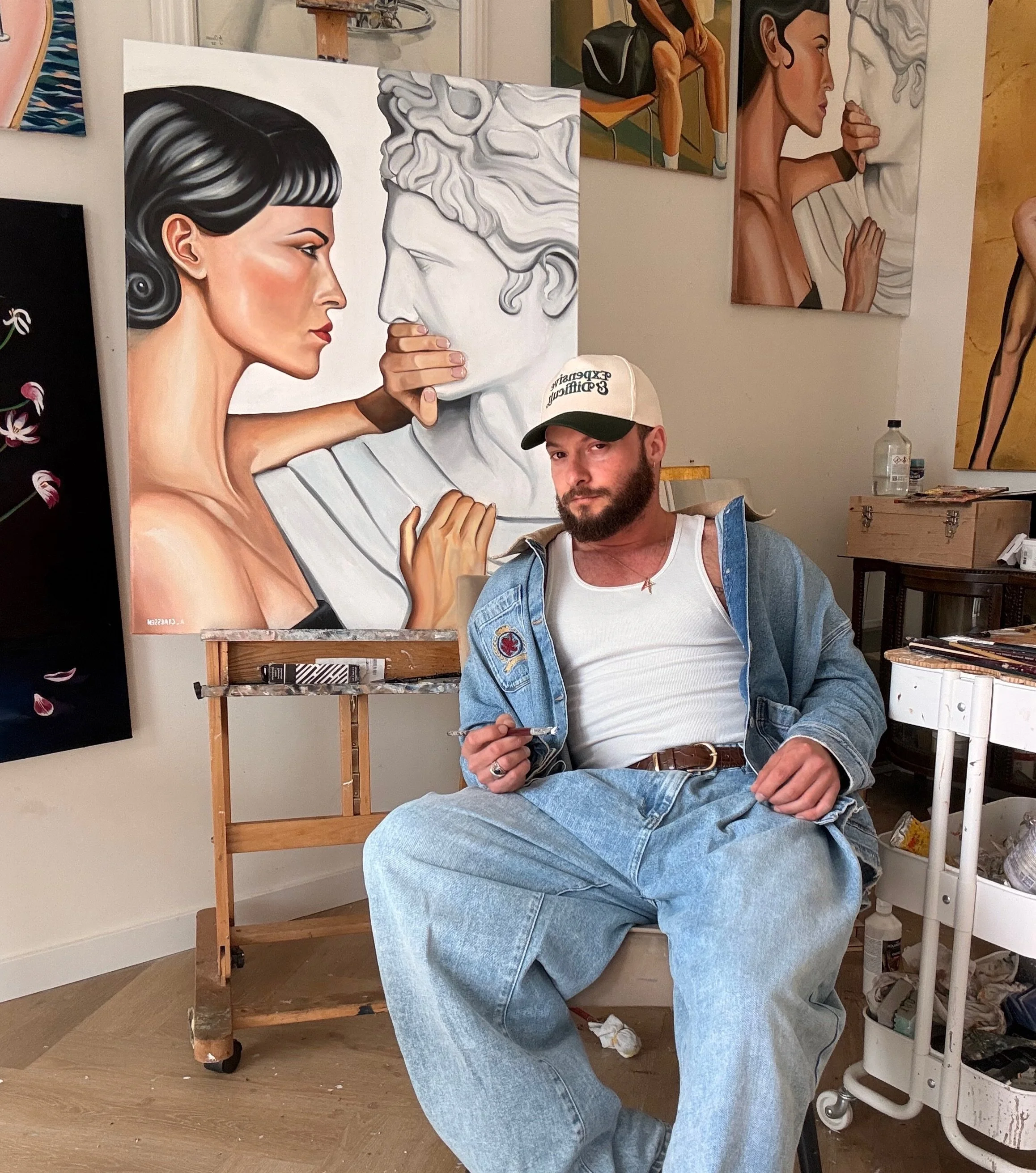Control often begins with a story. 
A narrative repeated enough times that people stop questioning who created it in the first place.

This painting explores that tension &mdash; between truth and perception, intimacy and manipulation. 
How identitie