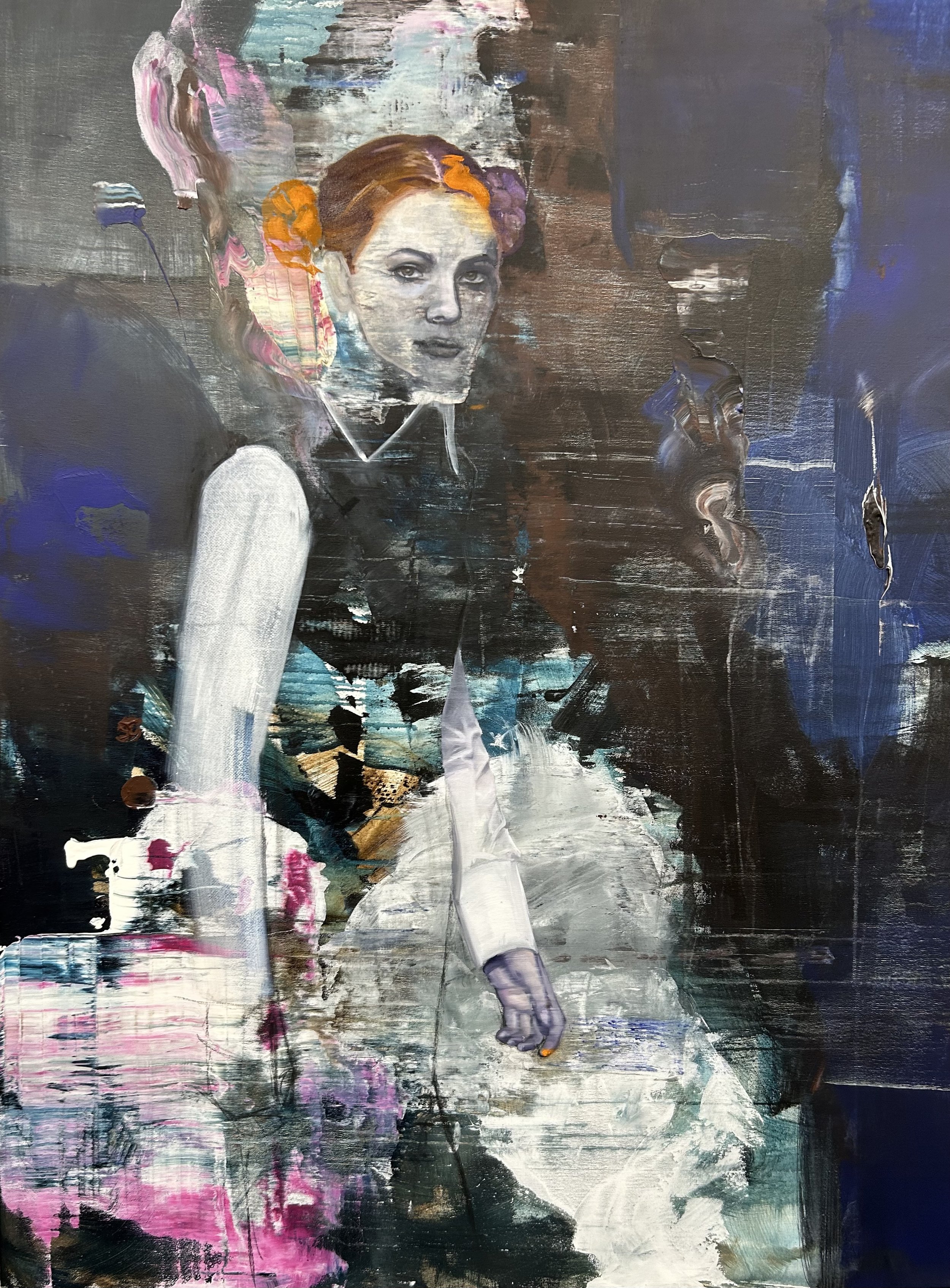 "GARDEN OF DREAMS I" 2024 | 160 X 120 cm | Acrylic/Oil on canvas