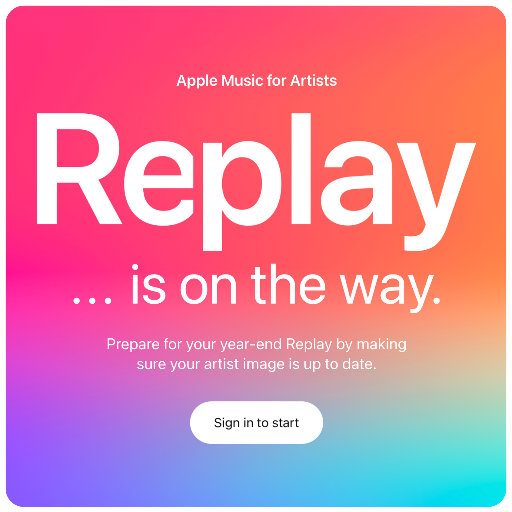 Artists Replay 2025 Teaser