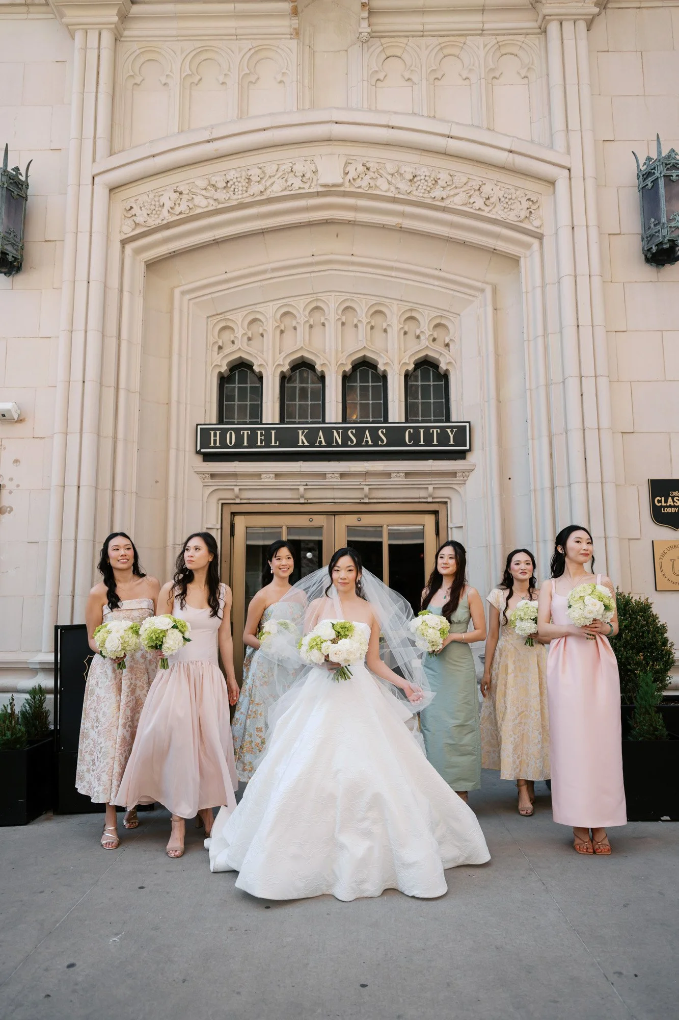 Hotel Kansas City Wedding Bridal Party Portraits Monphotography