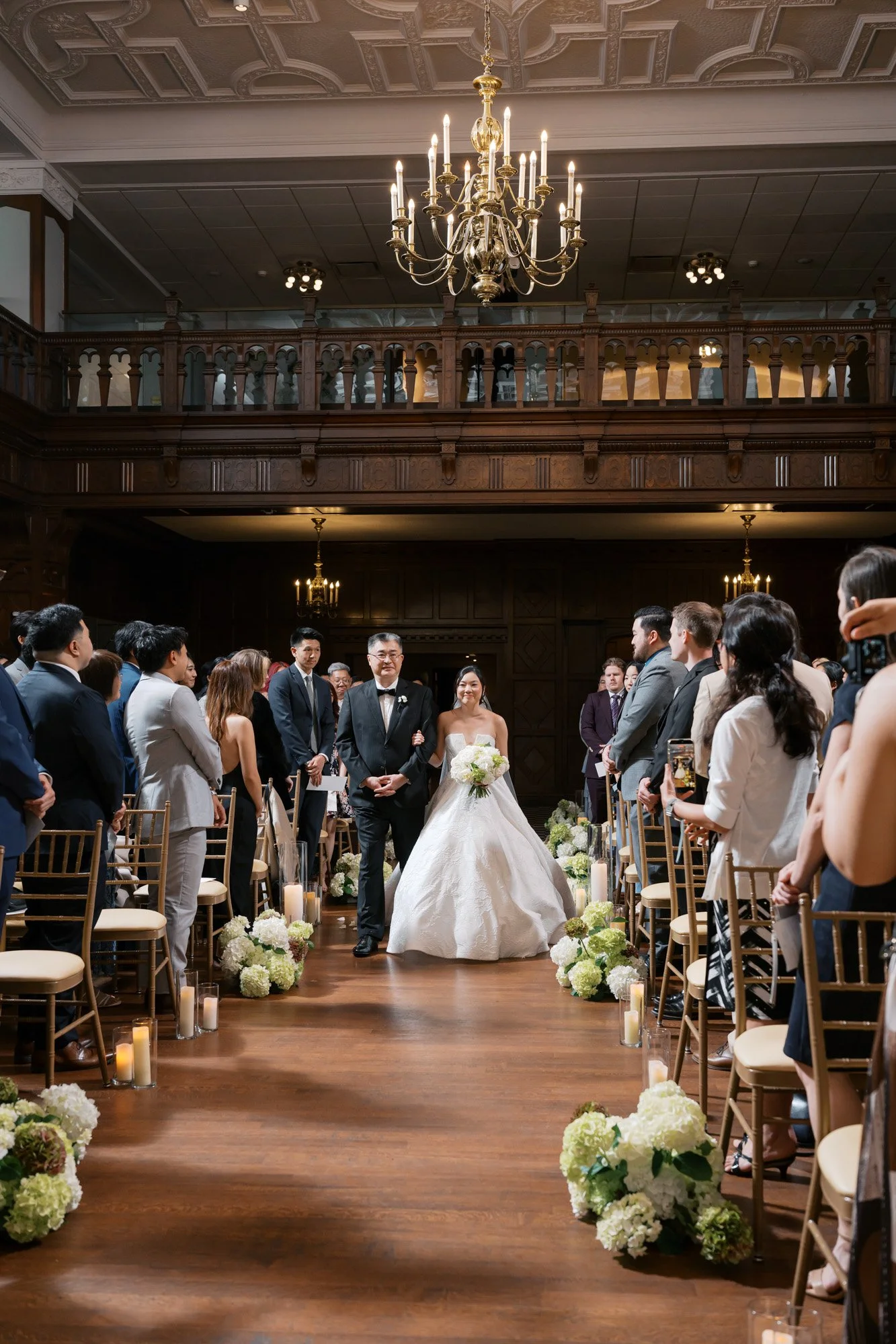 Hotel Kansas City Tudor Ballroom Wedding Ceremony by Monphotography