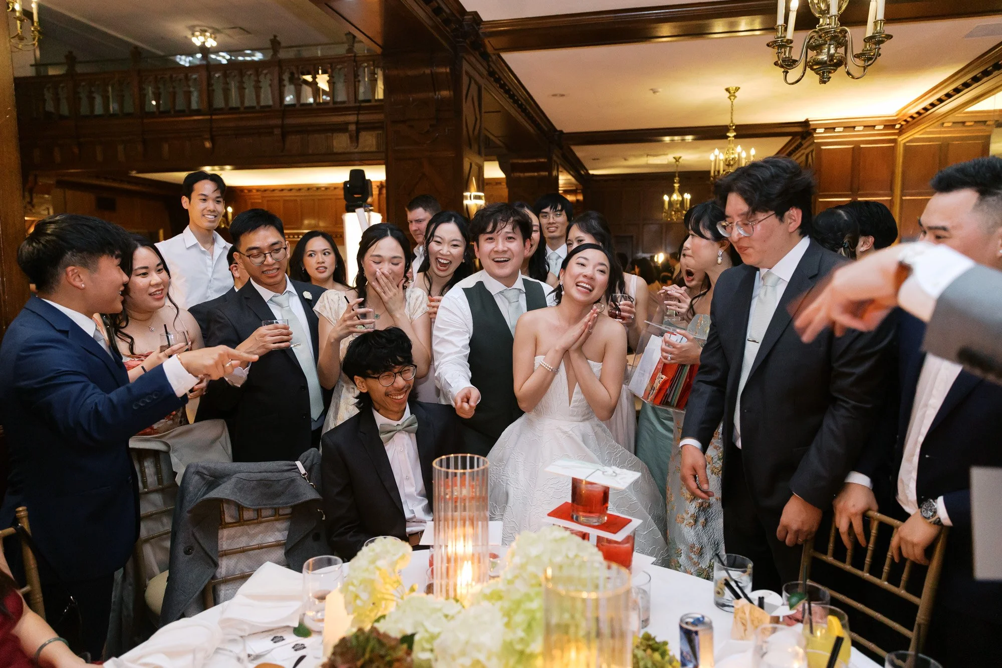 Hotel Kansas City Tudor Ballroom Reception Wedding Photography