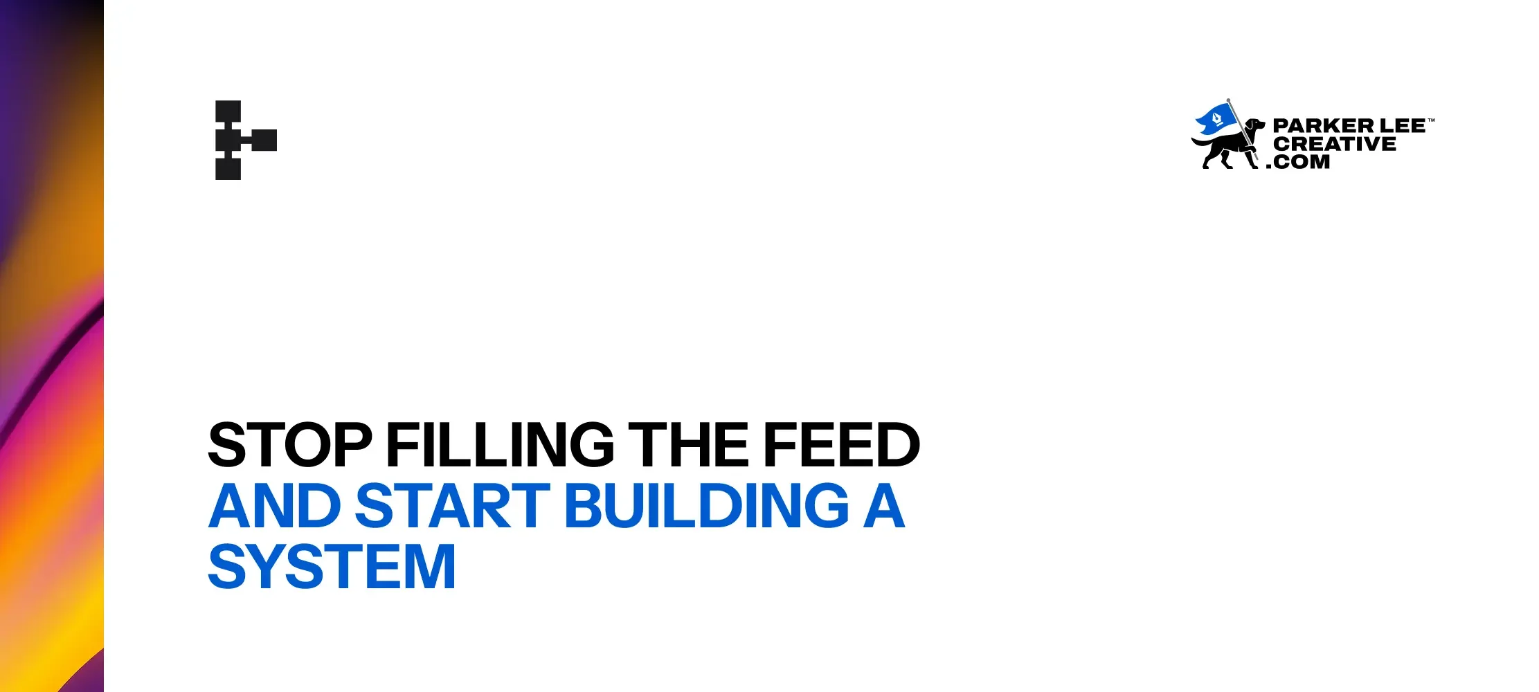 Social content system article header graphic