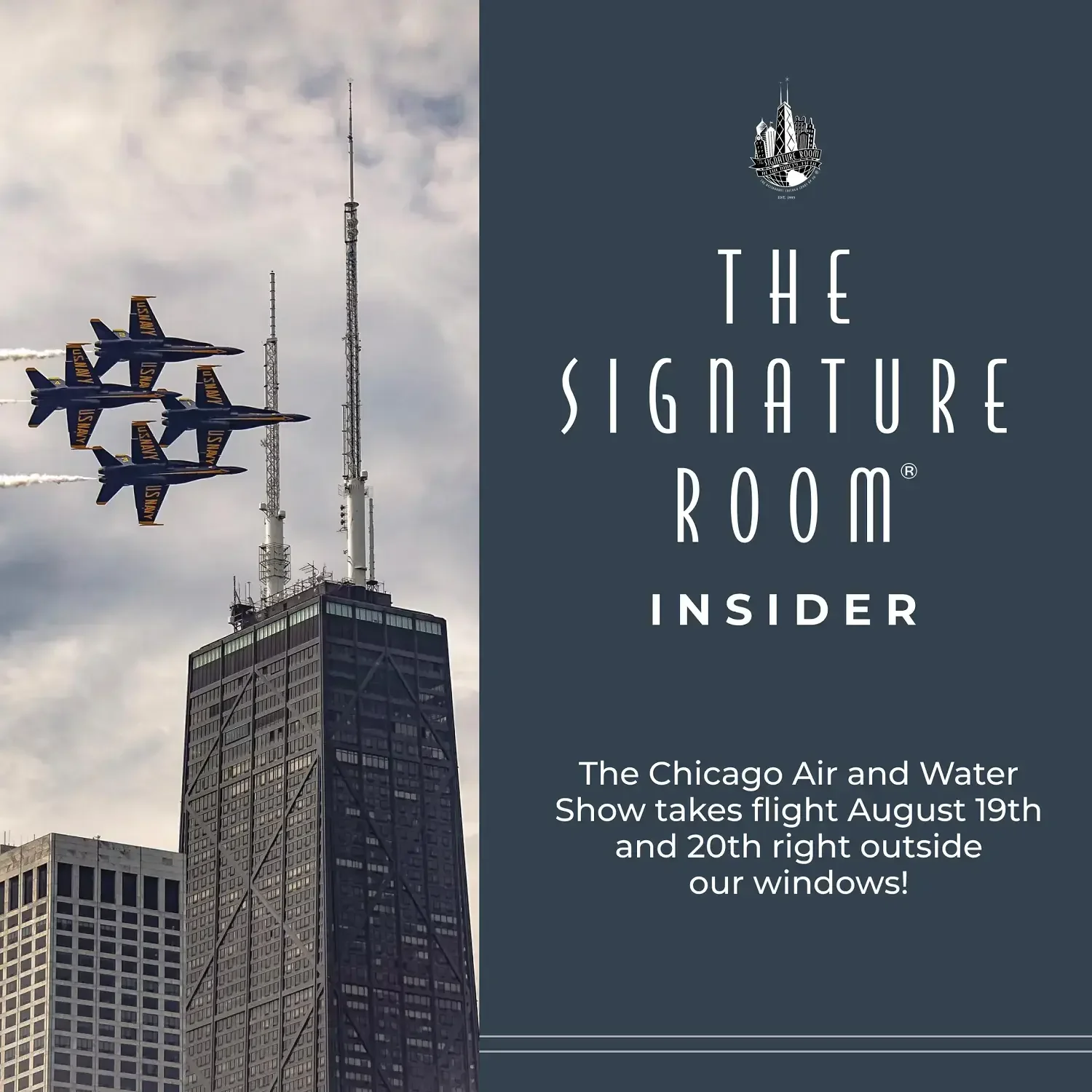 The Signature Room Chicago Air and Water Show post