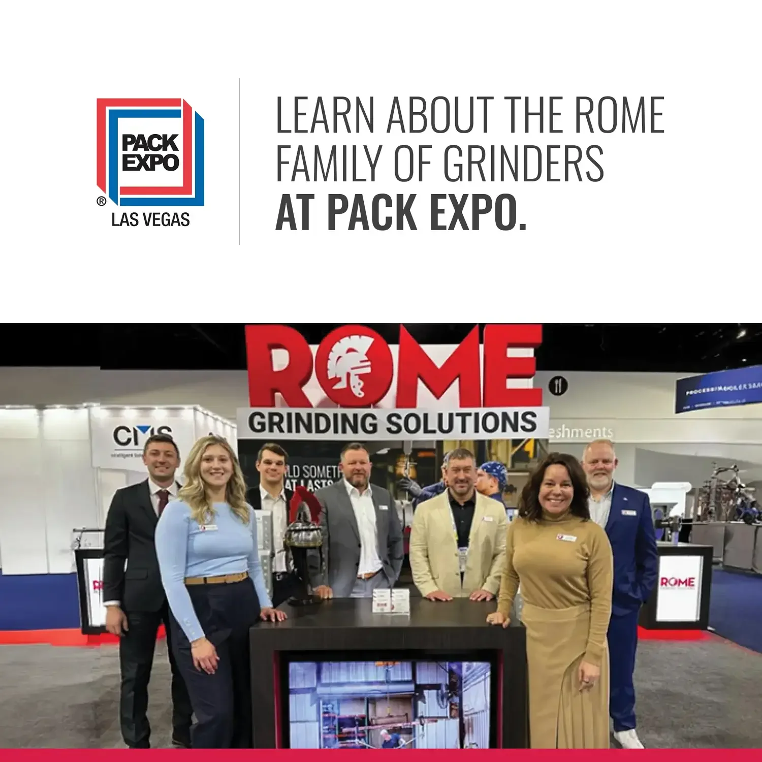 Rome Grinding Solutions team at Pack Expo