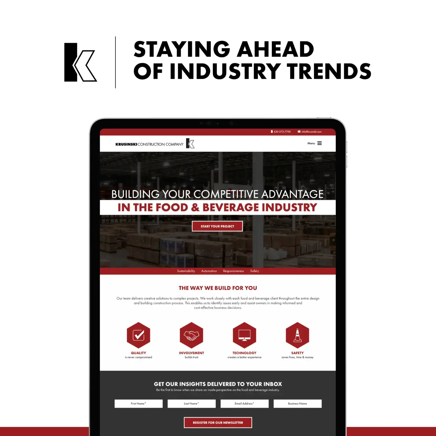 Krusinski Construction industry trends website graphic
