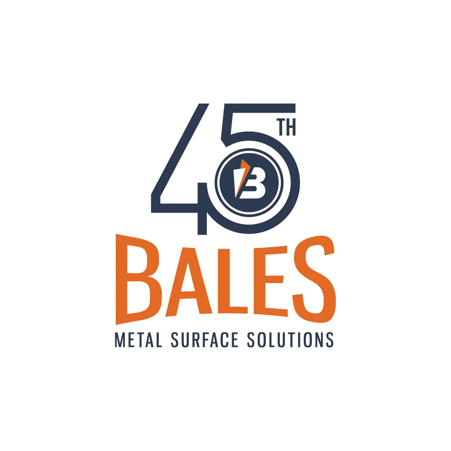 Bales Metal Surface Solutions 45th anniversary logo