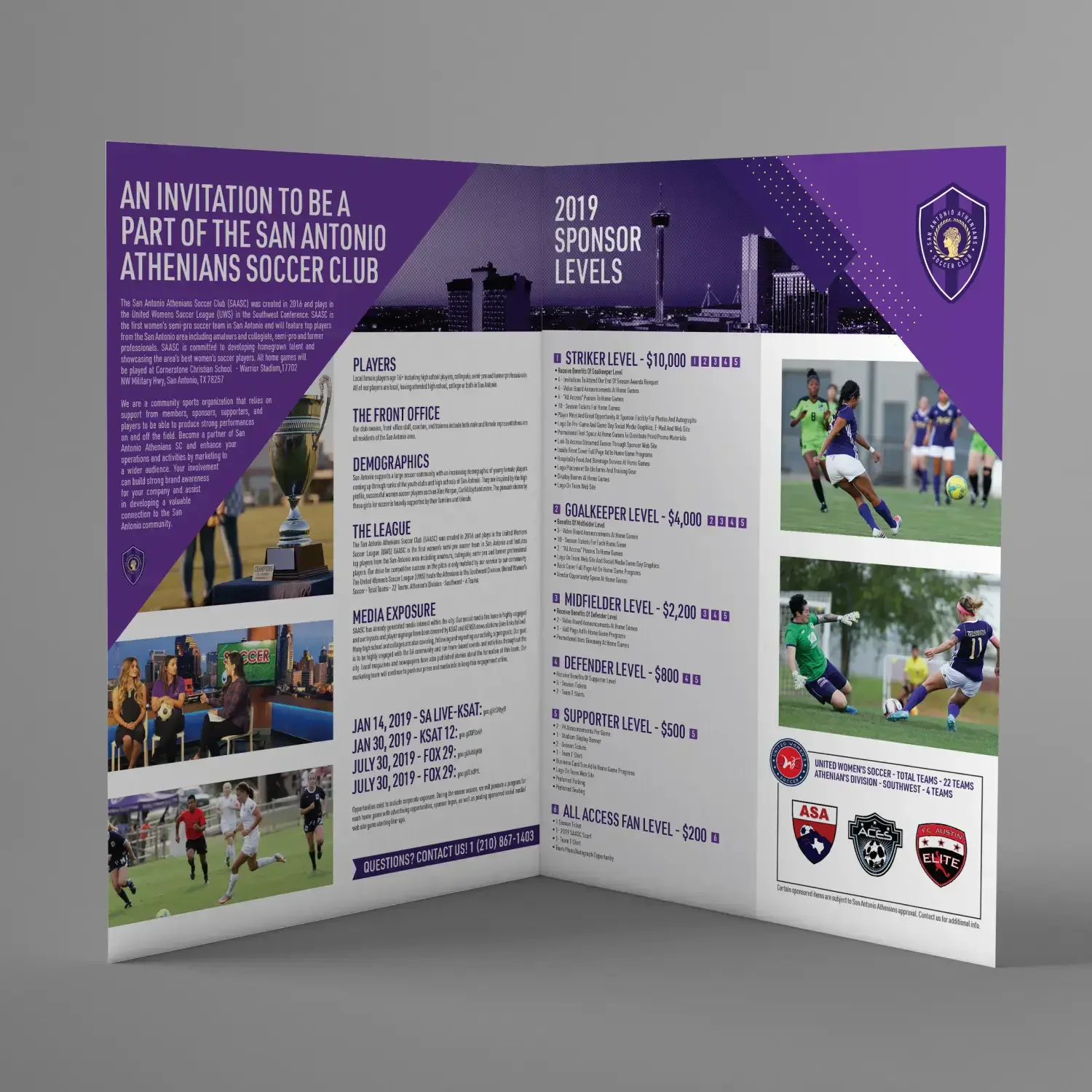 San Antonio Athenians club brand application