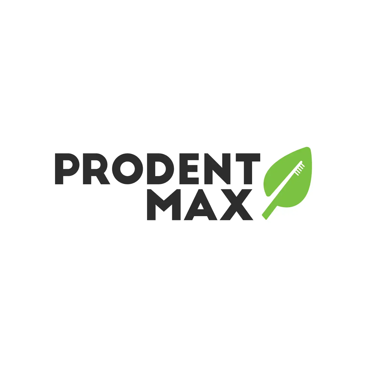 ProDent Max logo with a green leaf