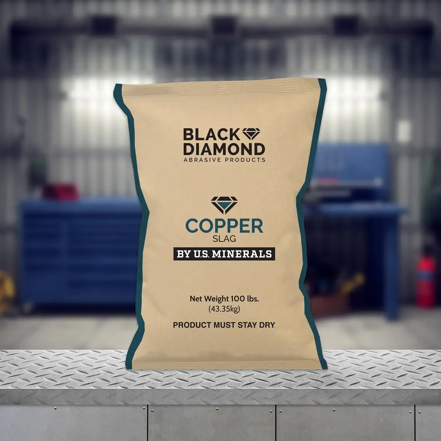 Black Diamond Copper Slag abrasive product bag