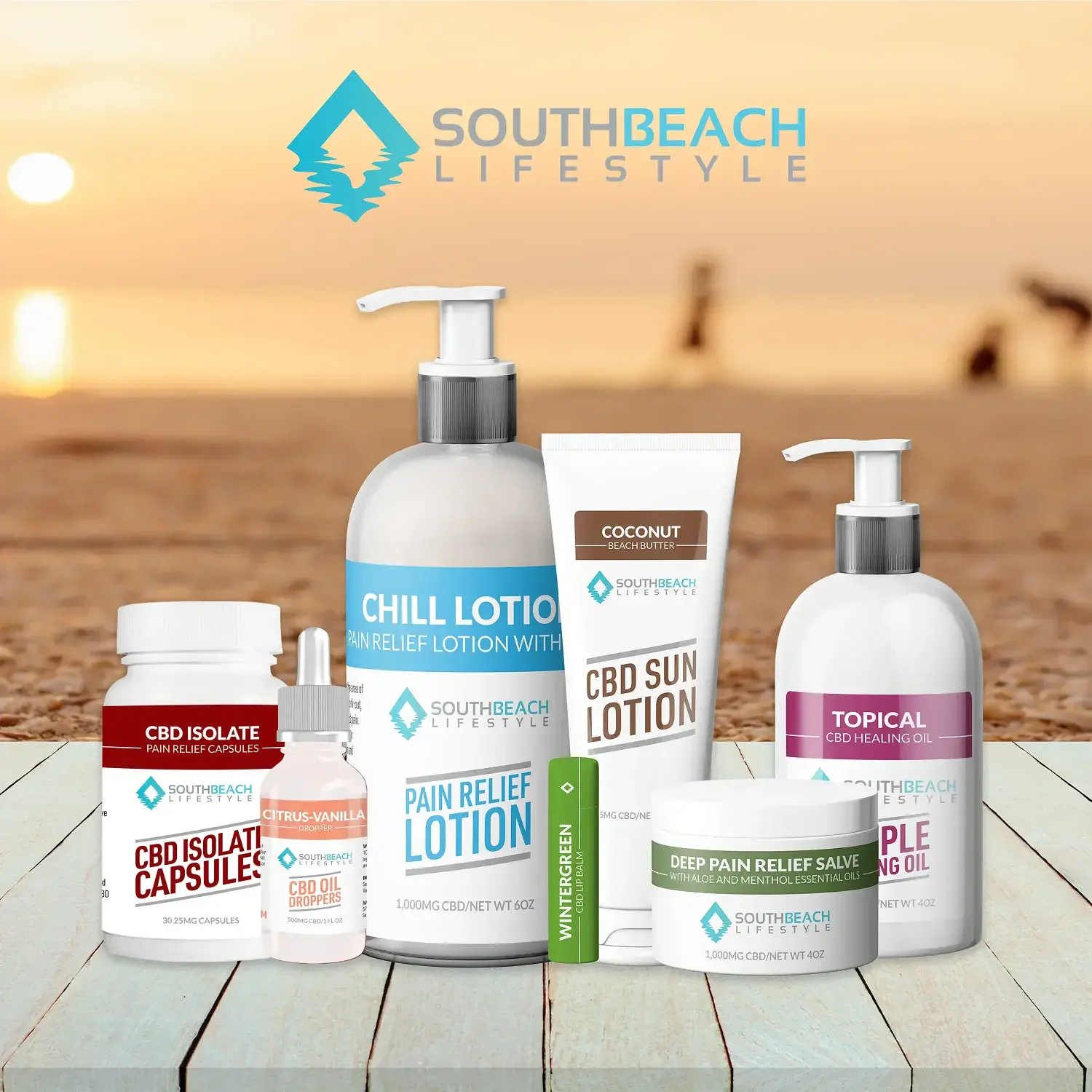 South Beach Lifestyle CBD product lineup