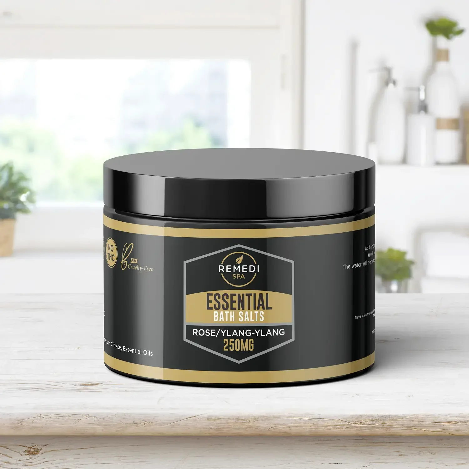 Remedi Essential bath salts jar