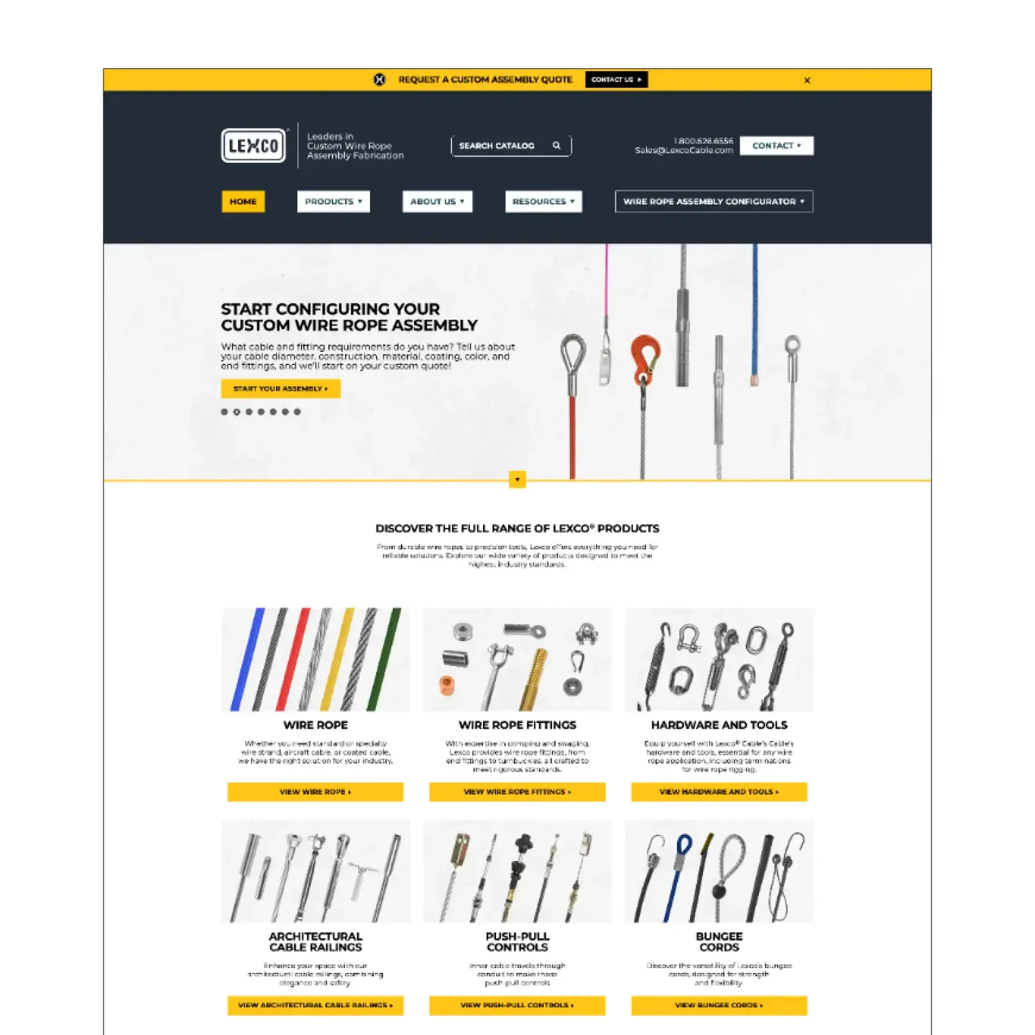 LEXCO cable manufacturing website 2