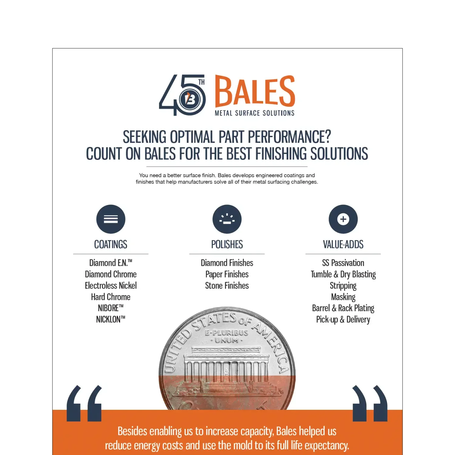 Bales Metal Surface Solutions finishing solutions infographic