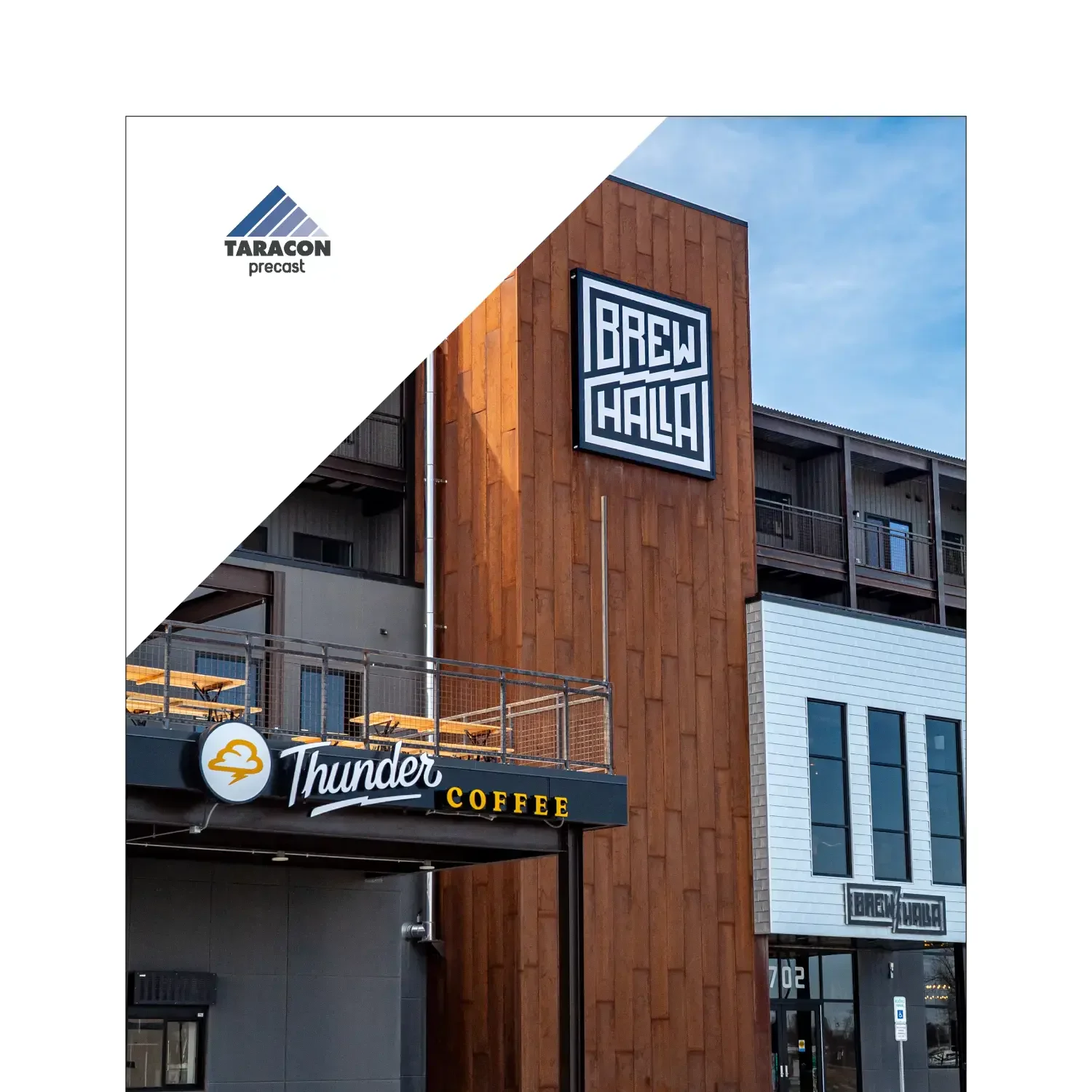 Terracon Precast exterior building signage