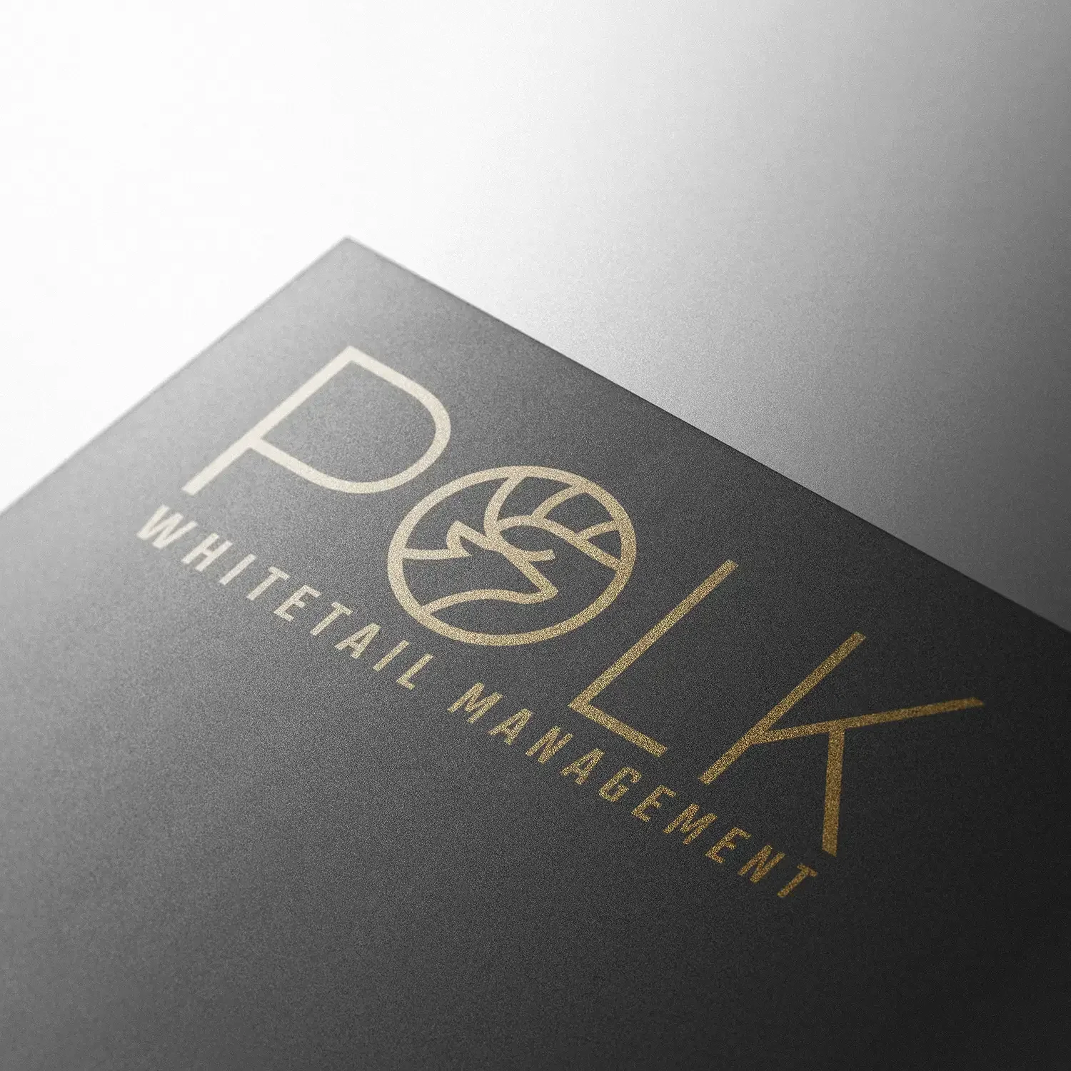 Polk Whitetail Management foil-stamped identity card